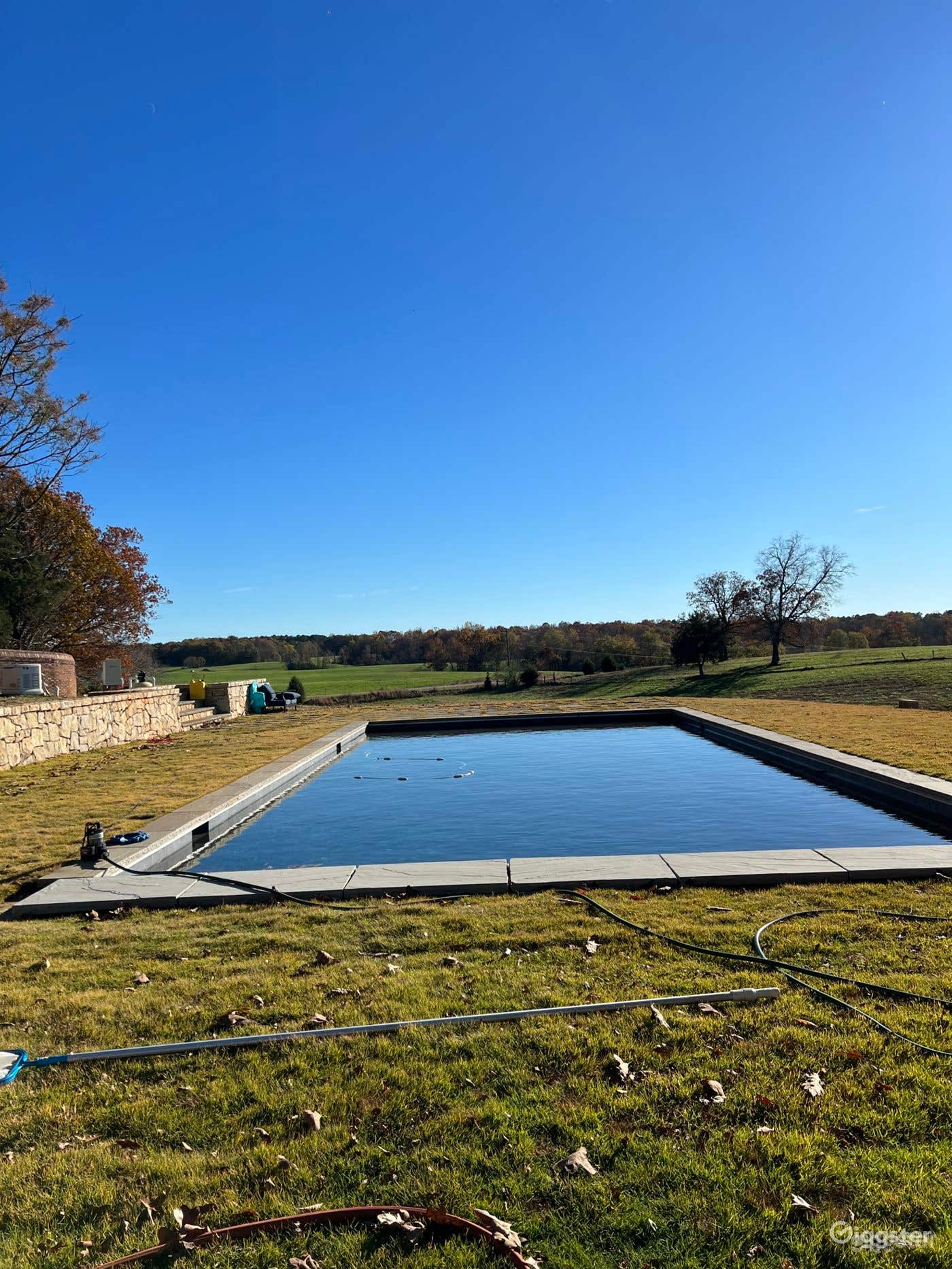 Rectangular Pool Retreat on 80 Acres Estate Photo 2