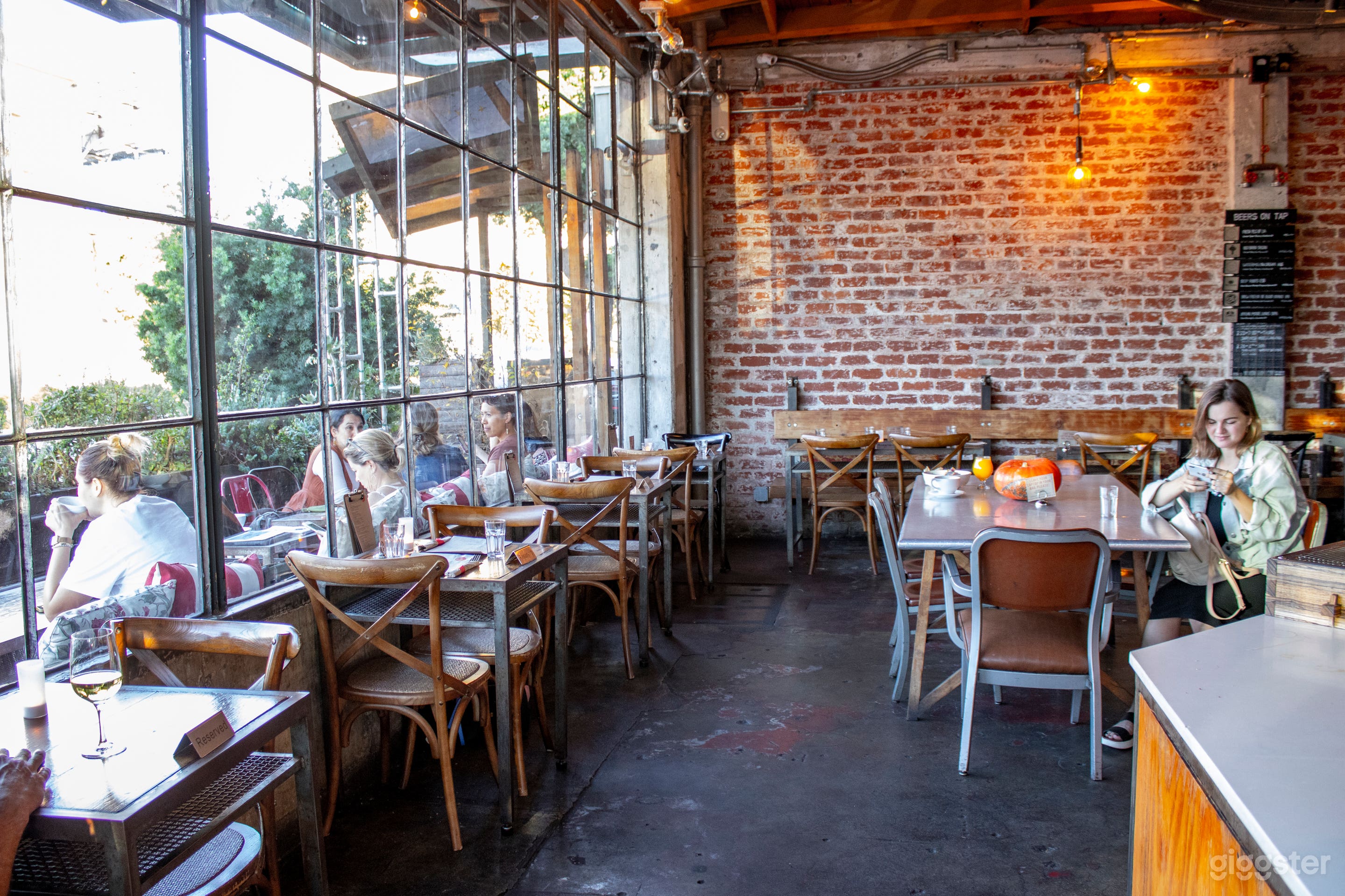 windows and brick wall 