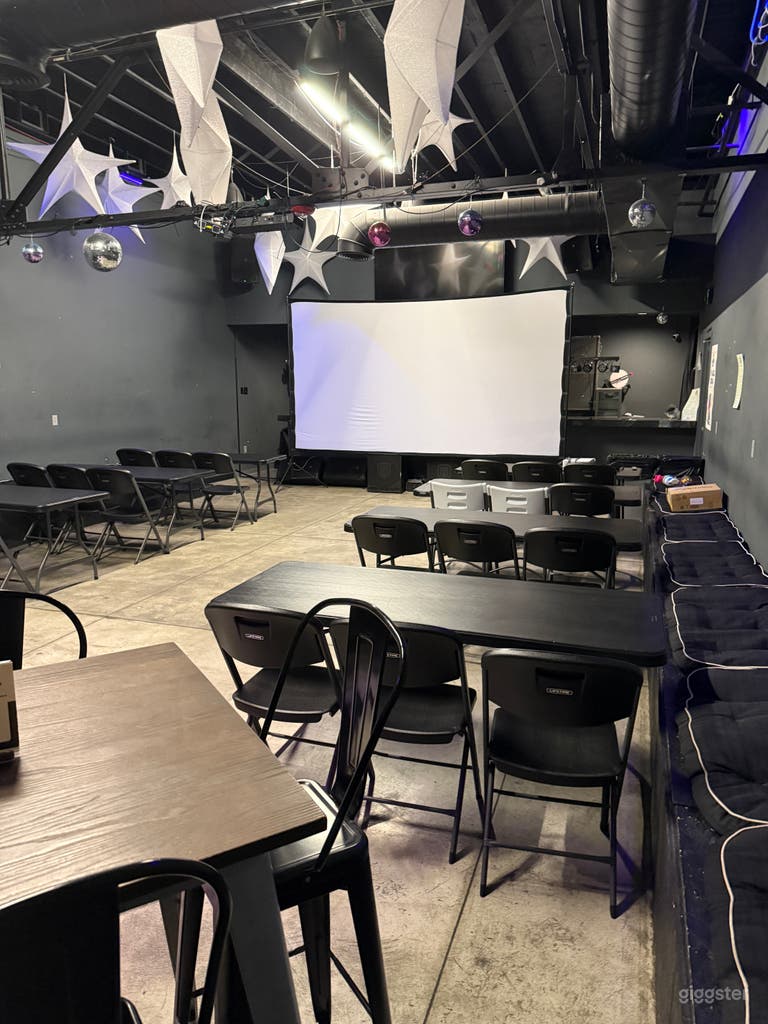  Nightclub & Event Space with LED Lighting + Stage 