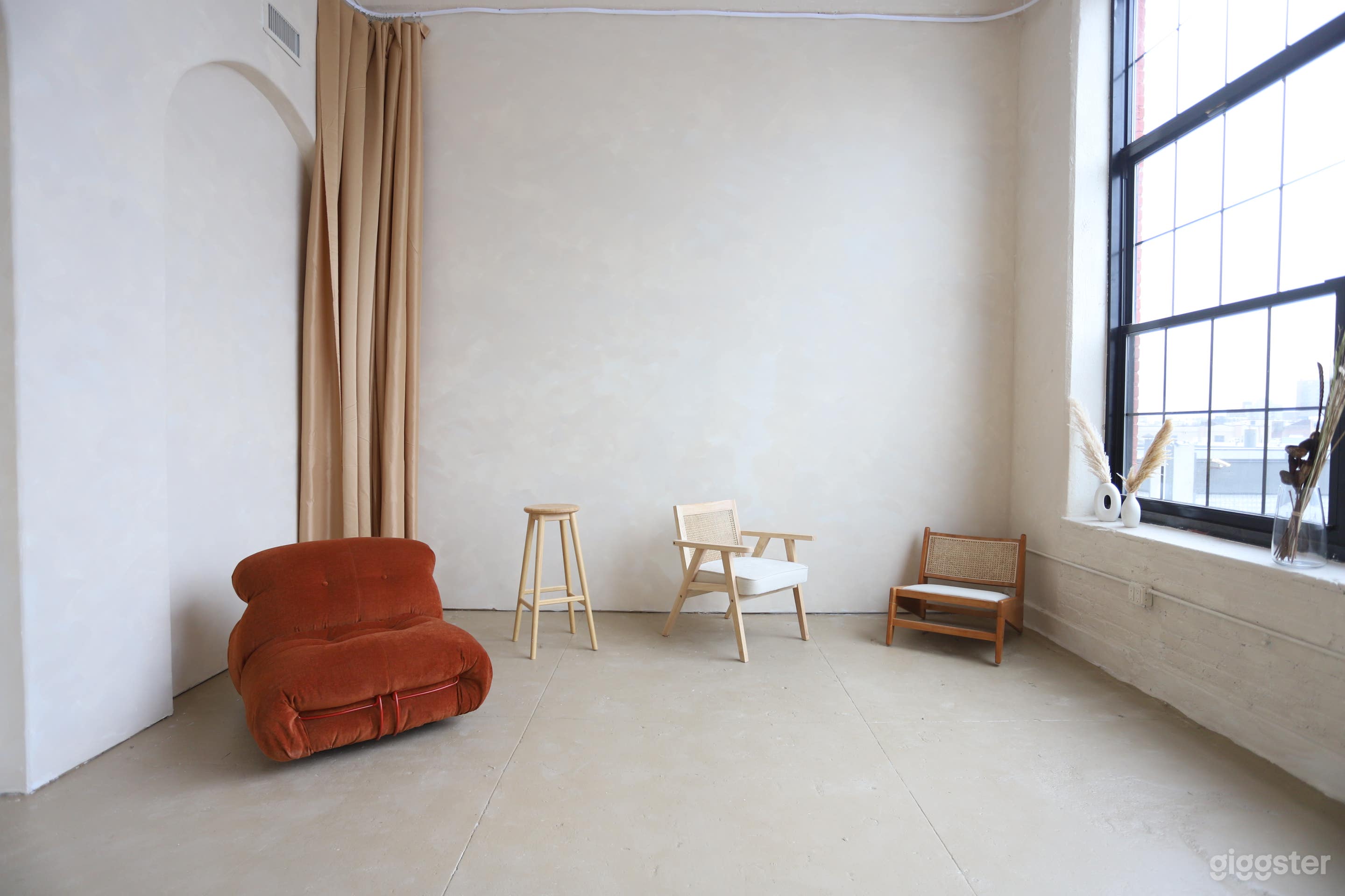 Wabi Sabi Sunny Arched Studio in Bushwick Photo 1