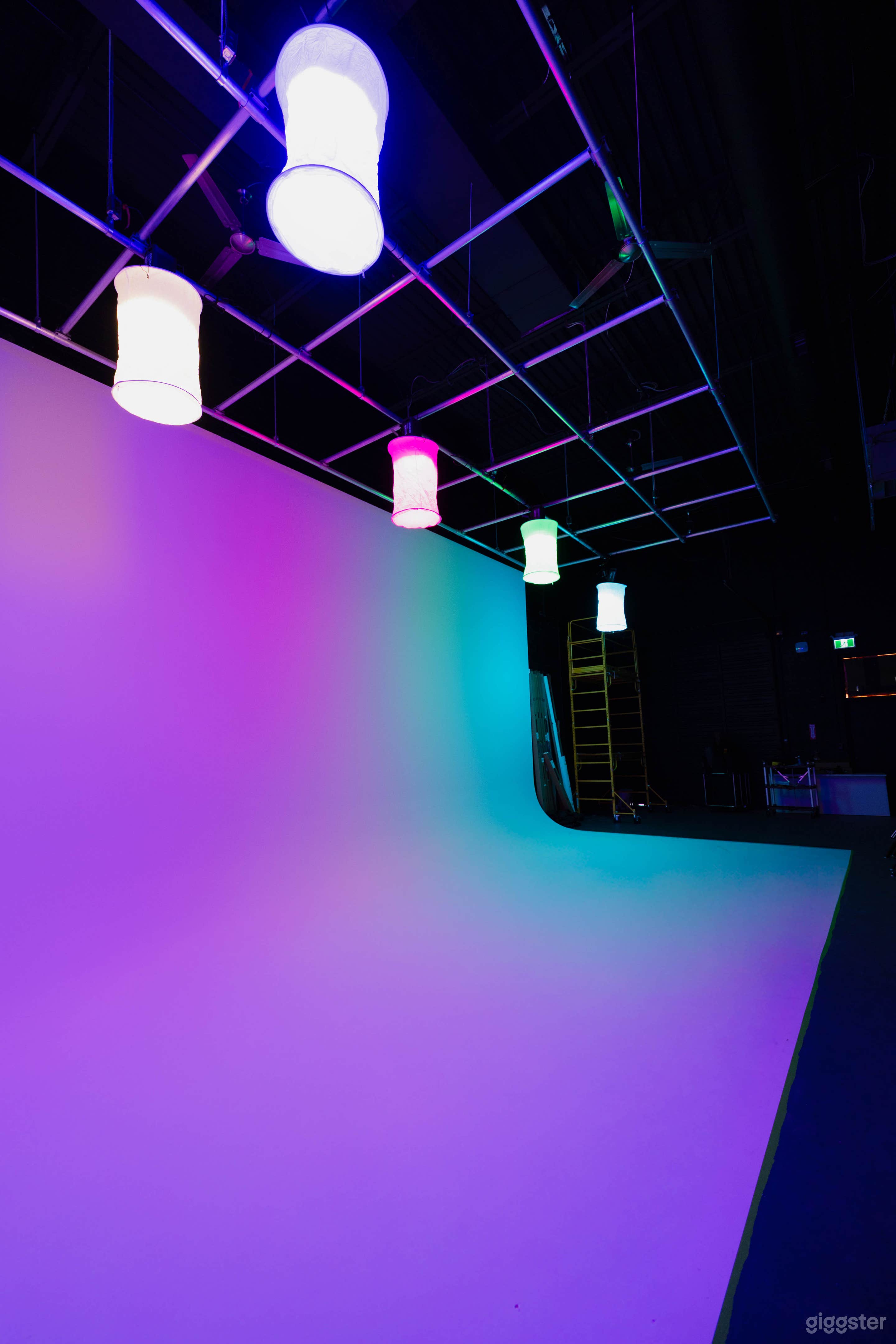 15 ft x 30 ft cyclorama (infinity wall) with 16 ft height