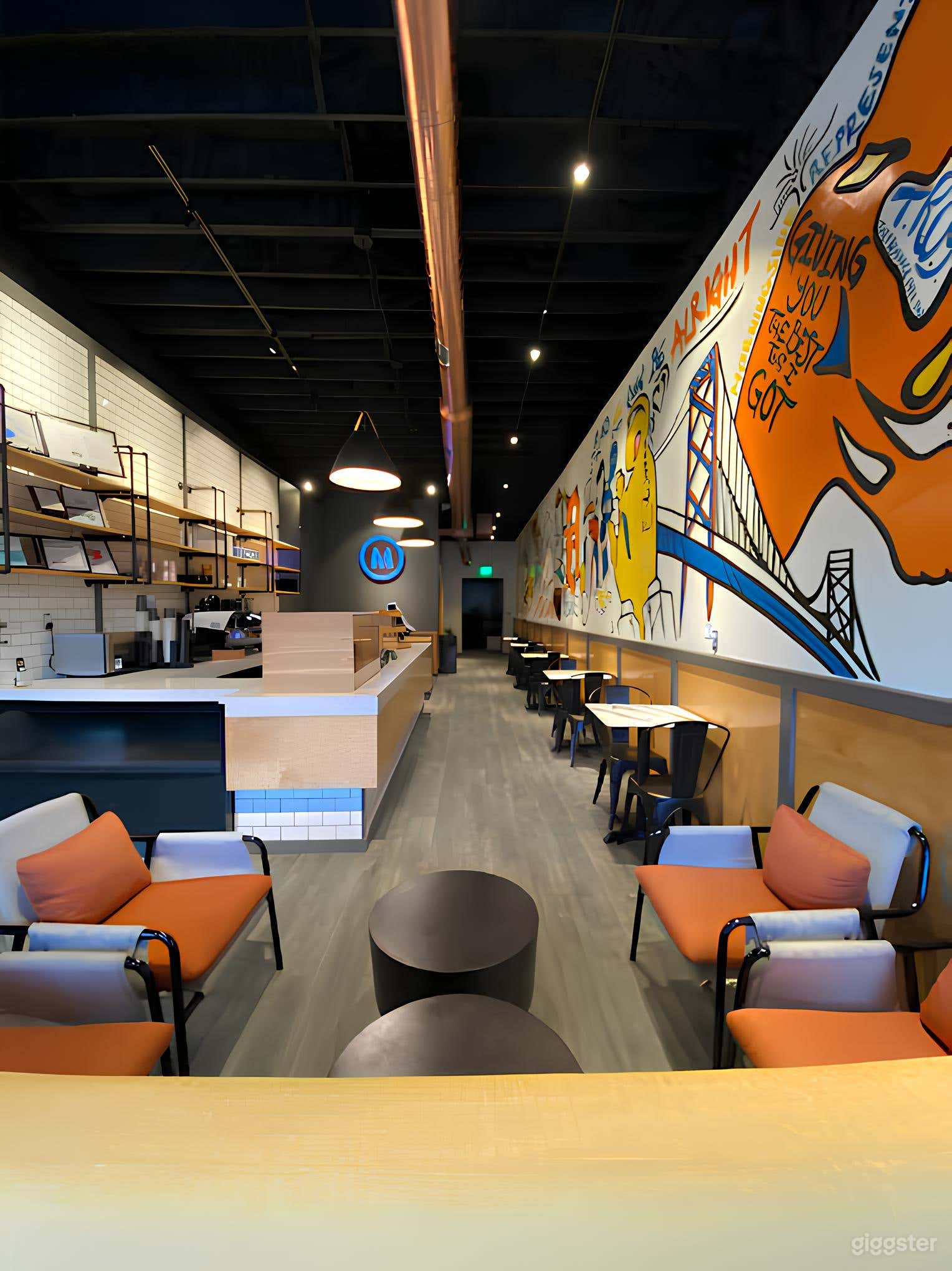 Colorful, Urban Feel Cafe in Detroit Photo 1