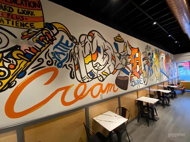  Colorful, Urban Feel Cafe in Detroit 