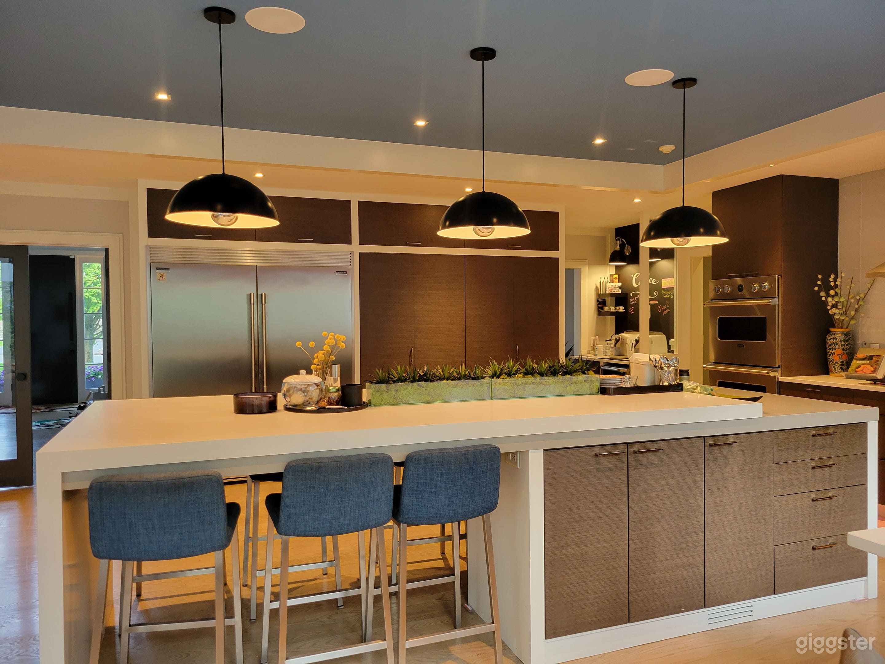 Modern 11 foot island kitchen