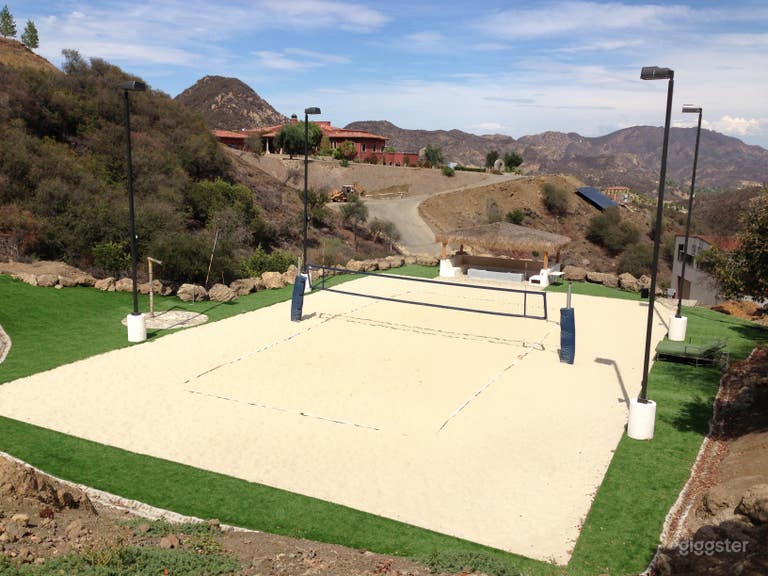  Terrain de beach-volley - finitions de qualité professionnelle et sable 