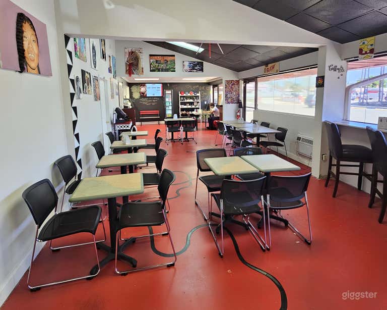  Music-Themed Coffee Lounge with Performance Stage 