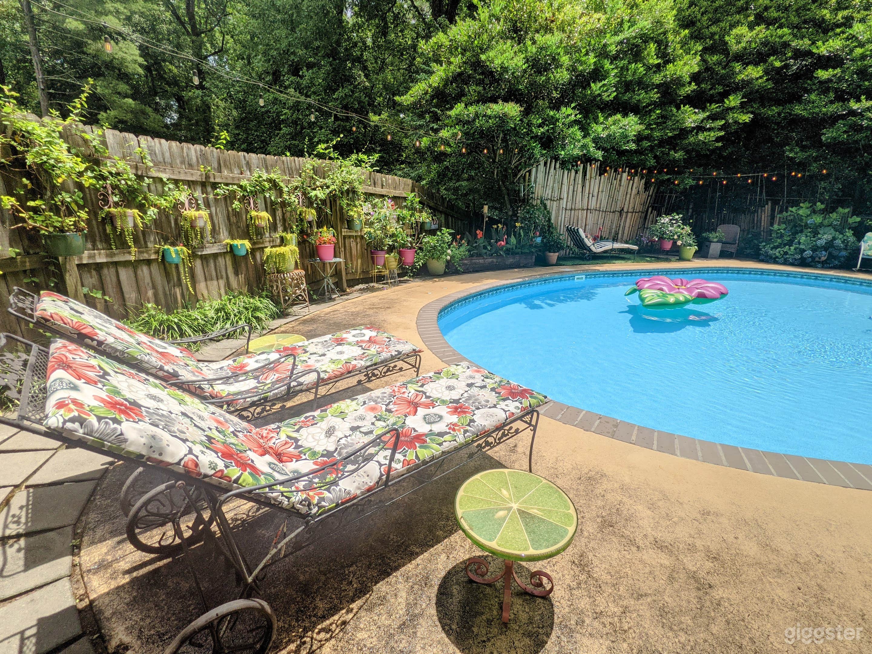 7 Unique Sets: Mid Century Home, Tiki Bar w/ Pool Photo 4