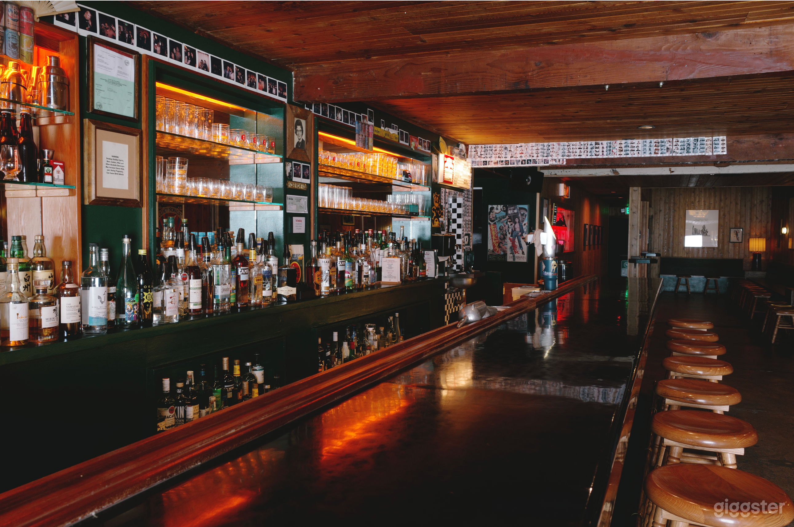 Cozy All Wood Panel Mid City Bar Photo 3