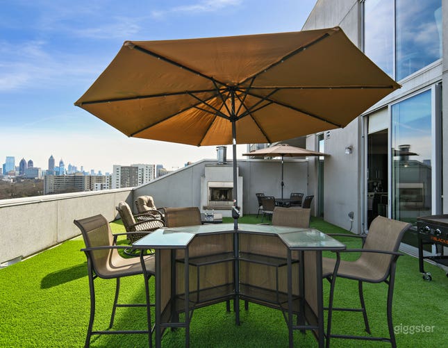 Rent Luxury Rooftop Penthouse Apartment for Filming in Atlanta