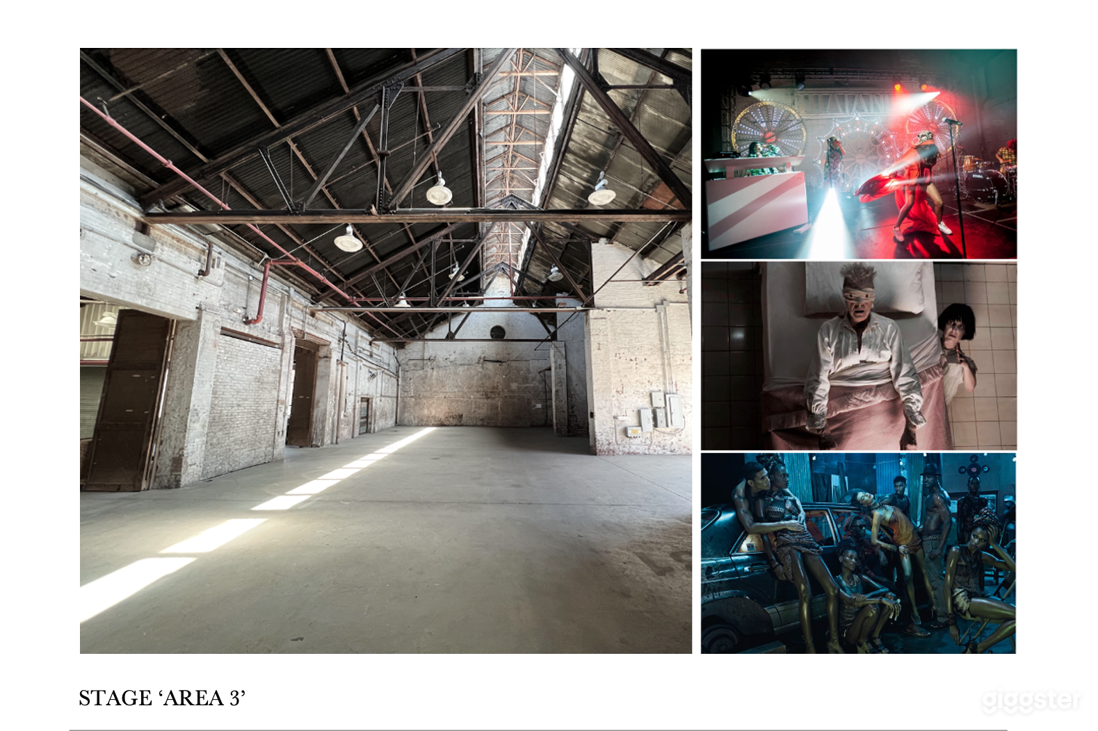 Large warehouse space, 4,000sqft, skylights, direct load in access from the street