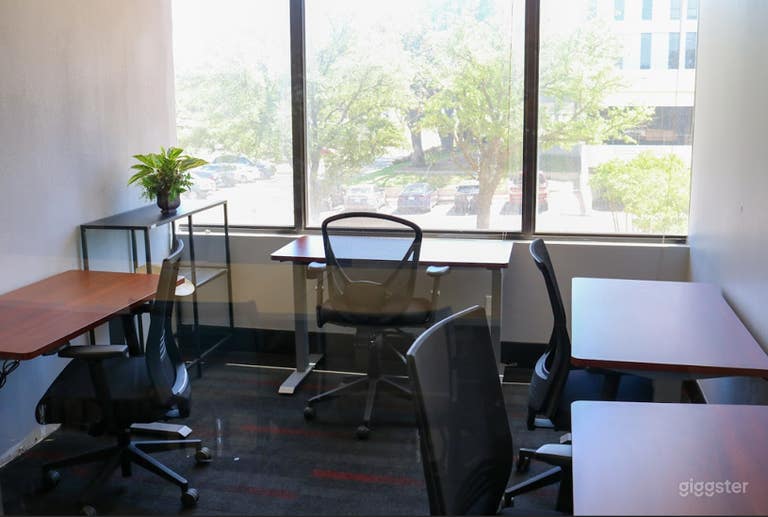  Bright 4-Desk Coworking Space 