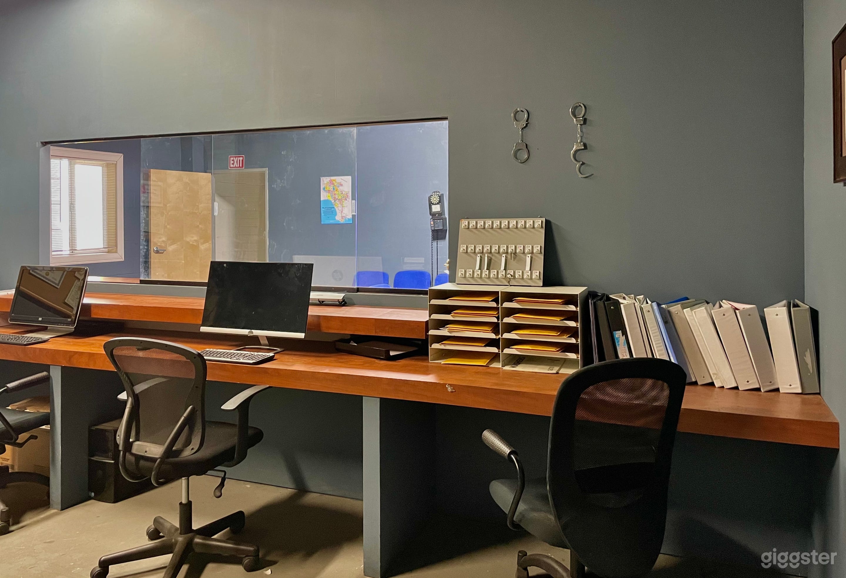 police office standing stage