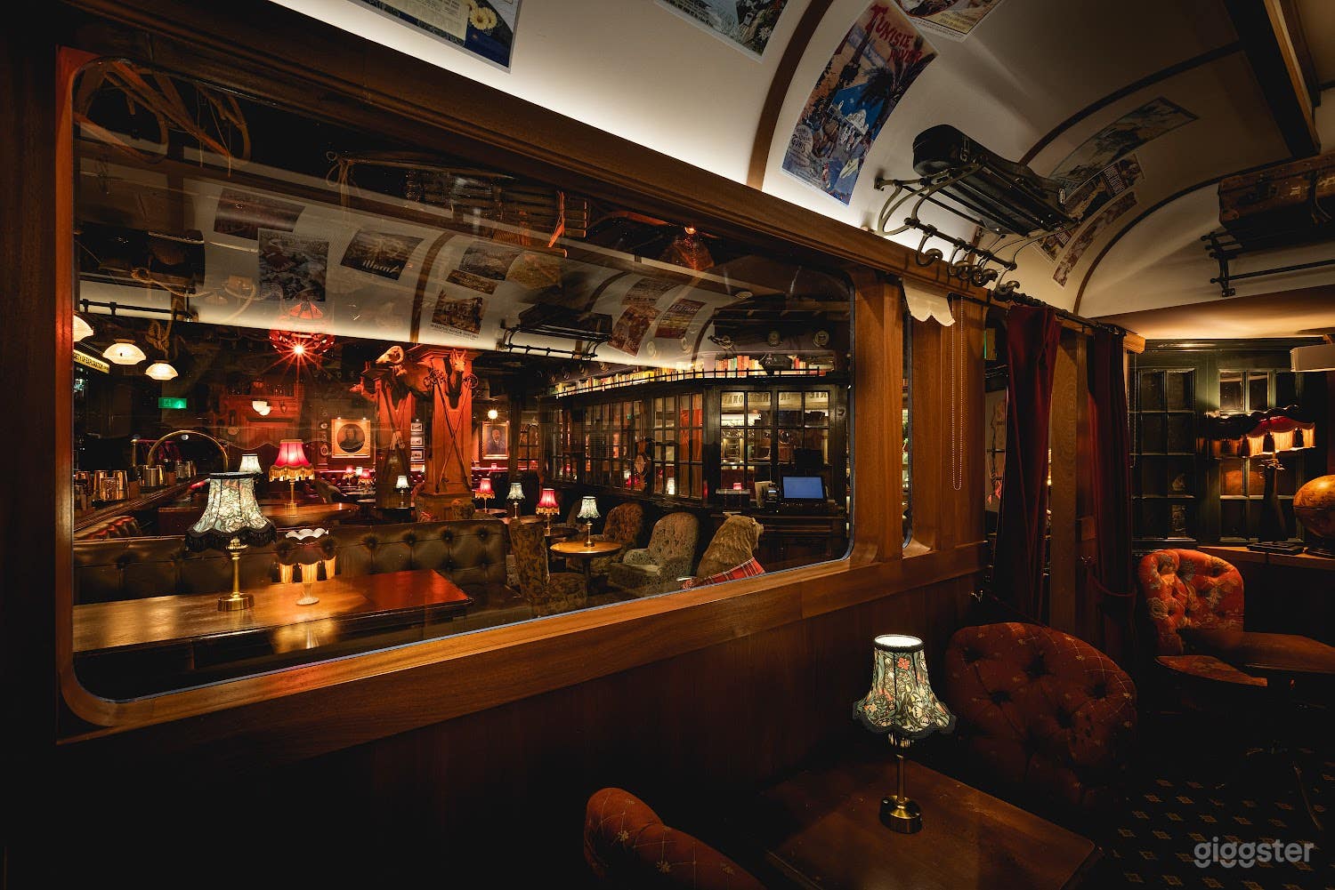 Train Carriage Room with Victorian Locomotive Photo 1