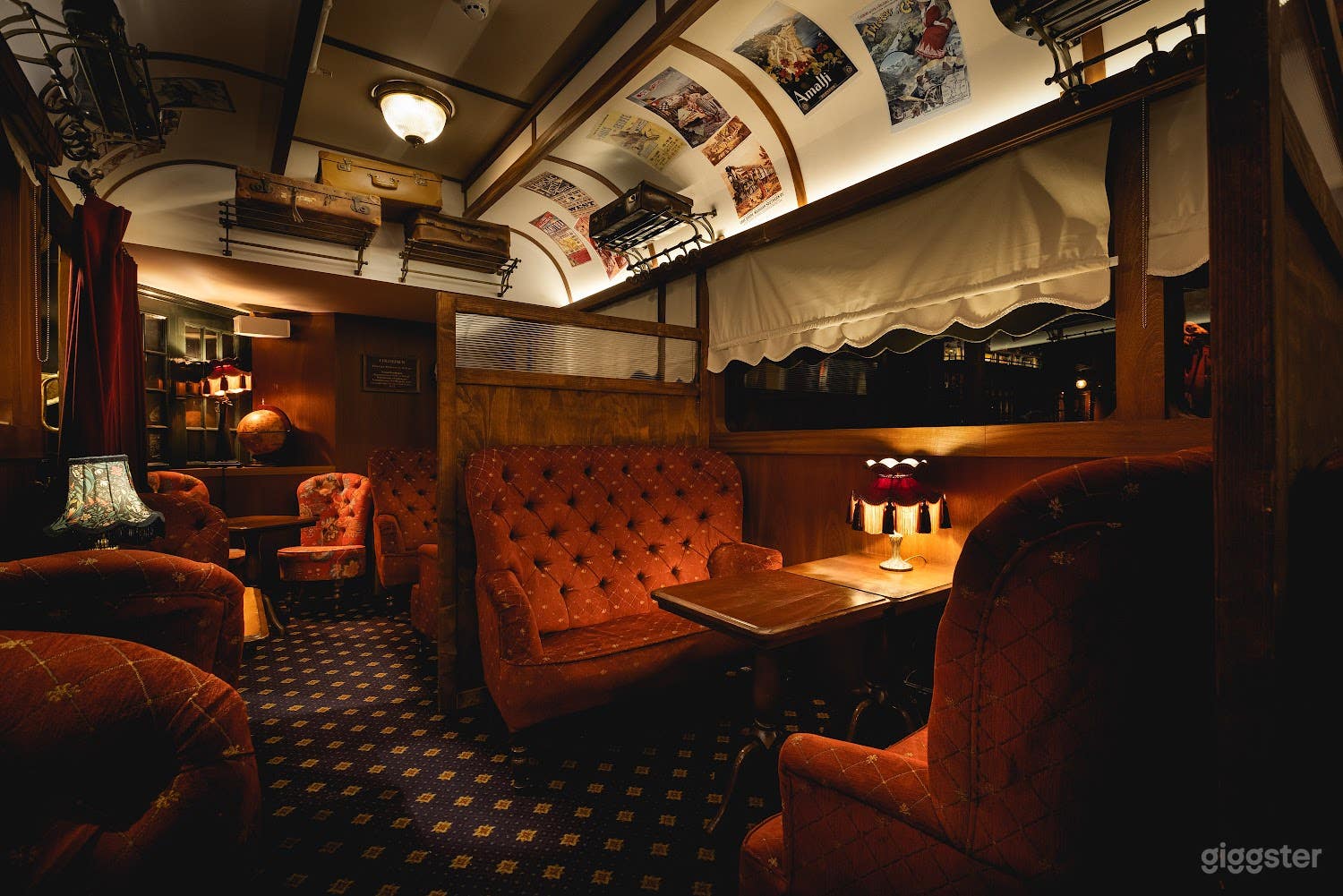 Train Carriage Room with Victorian Locomotive Photo 2