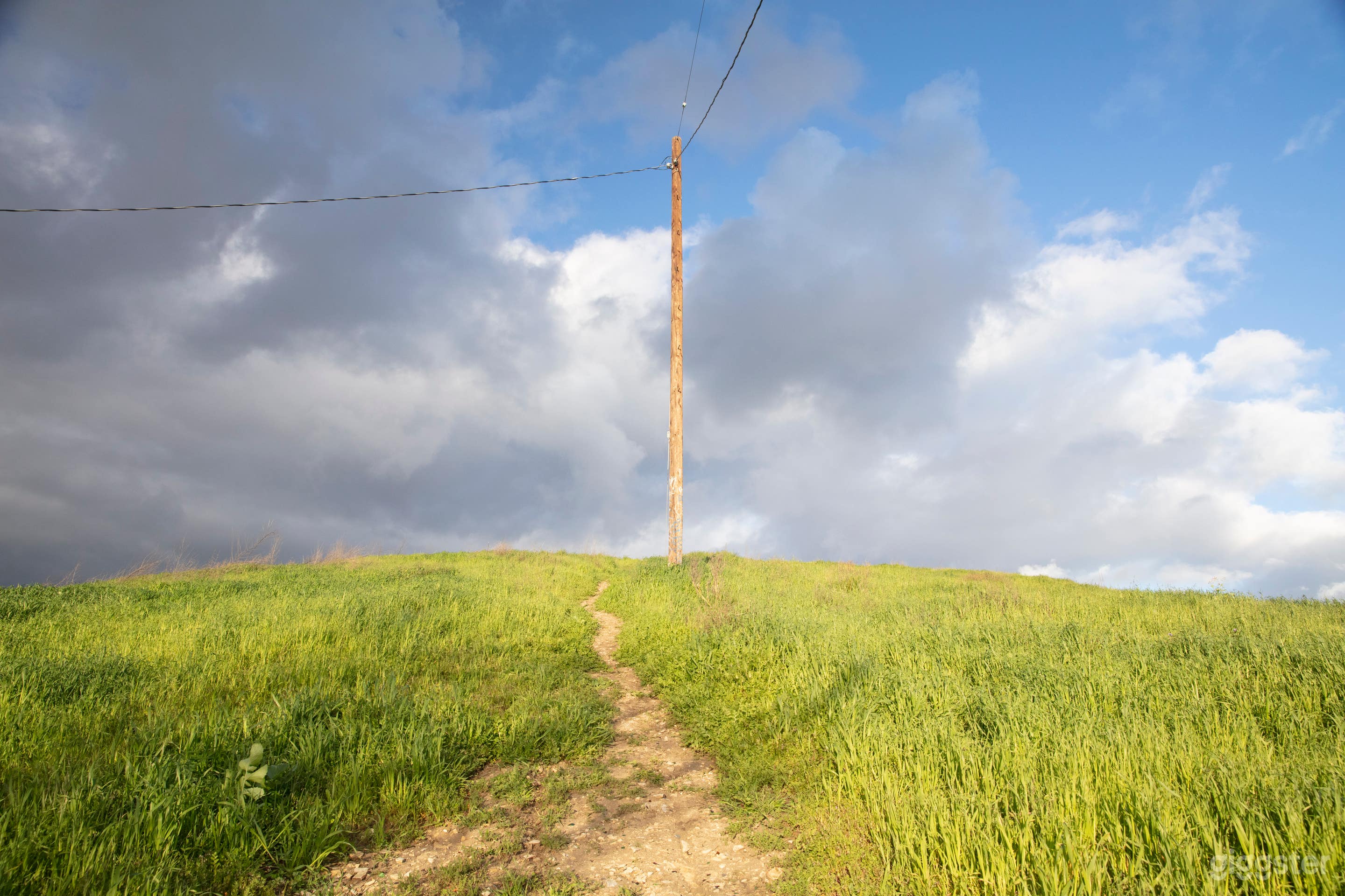 From the middle of Glass Mountain facing uphill towards Prewitt St. 