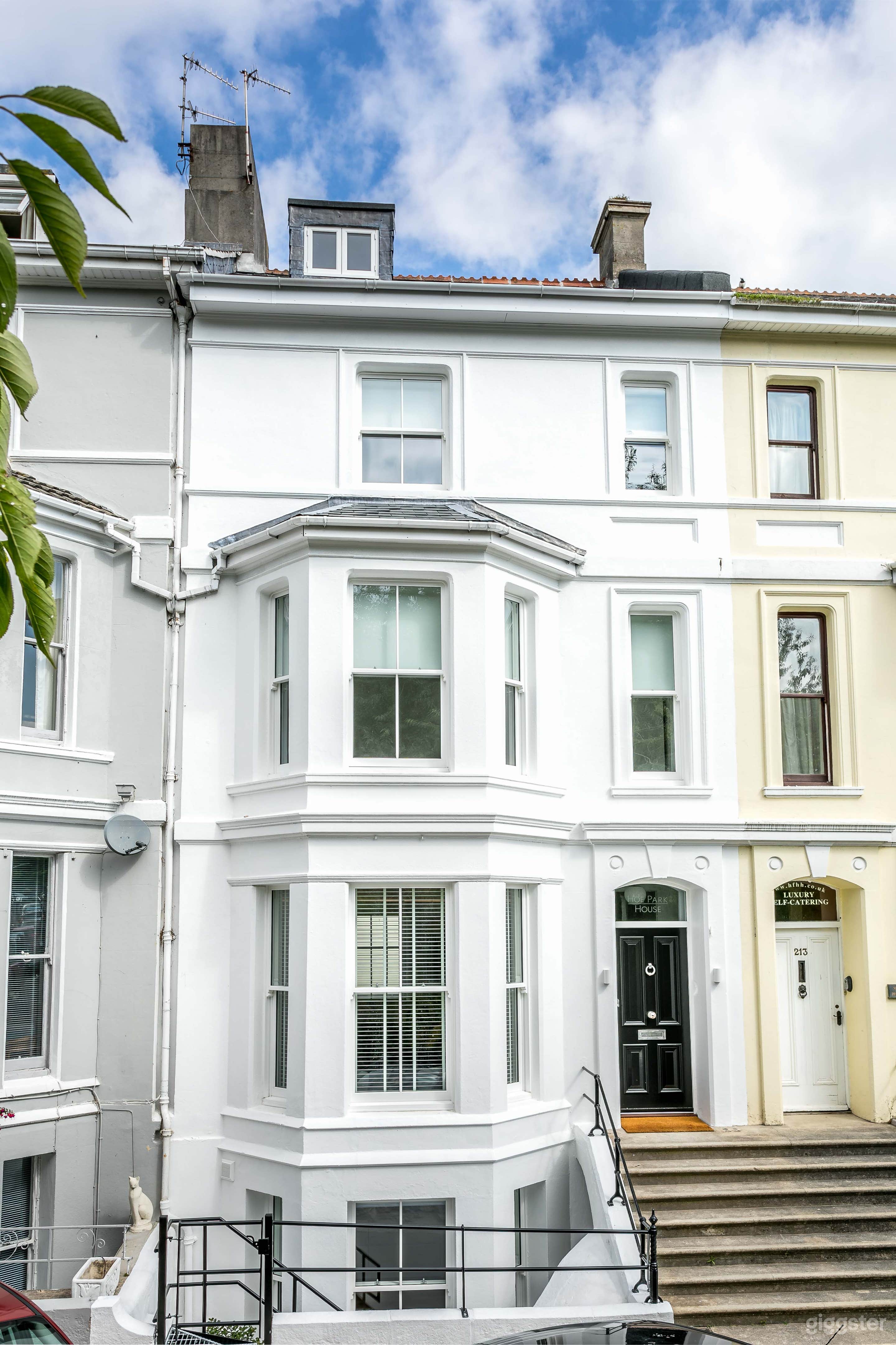 Hoe Park House viewed from Hoe Park, just across the street.