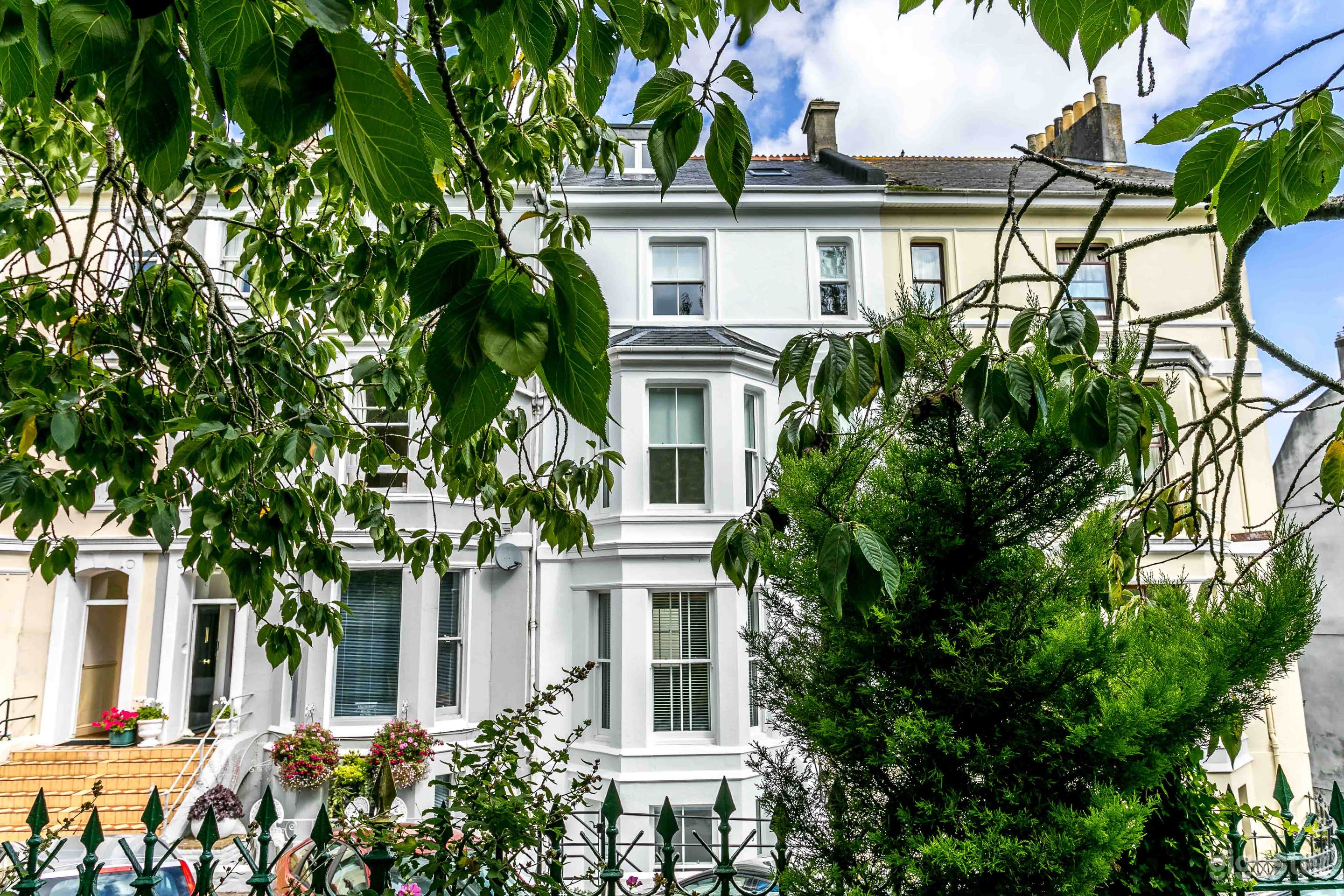 Hoe Park House viewed from Hoe Park, just across the street.