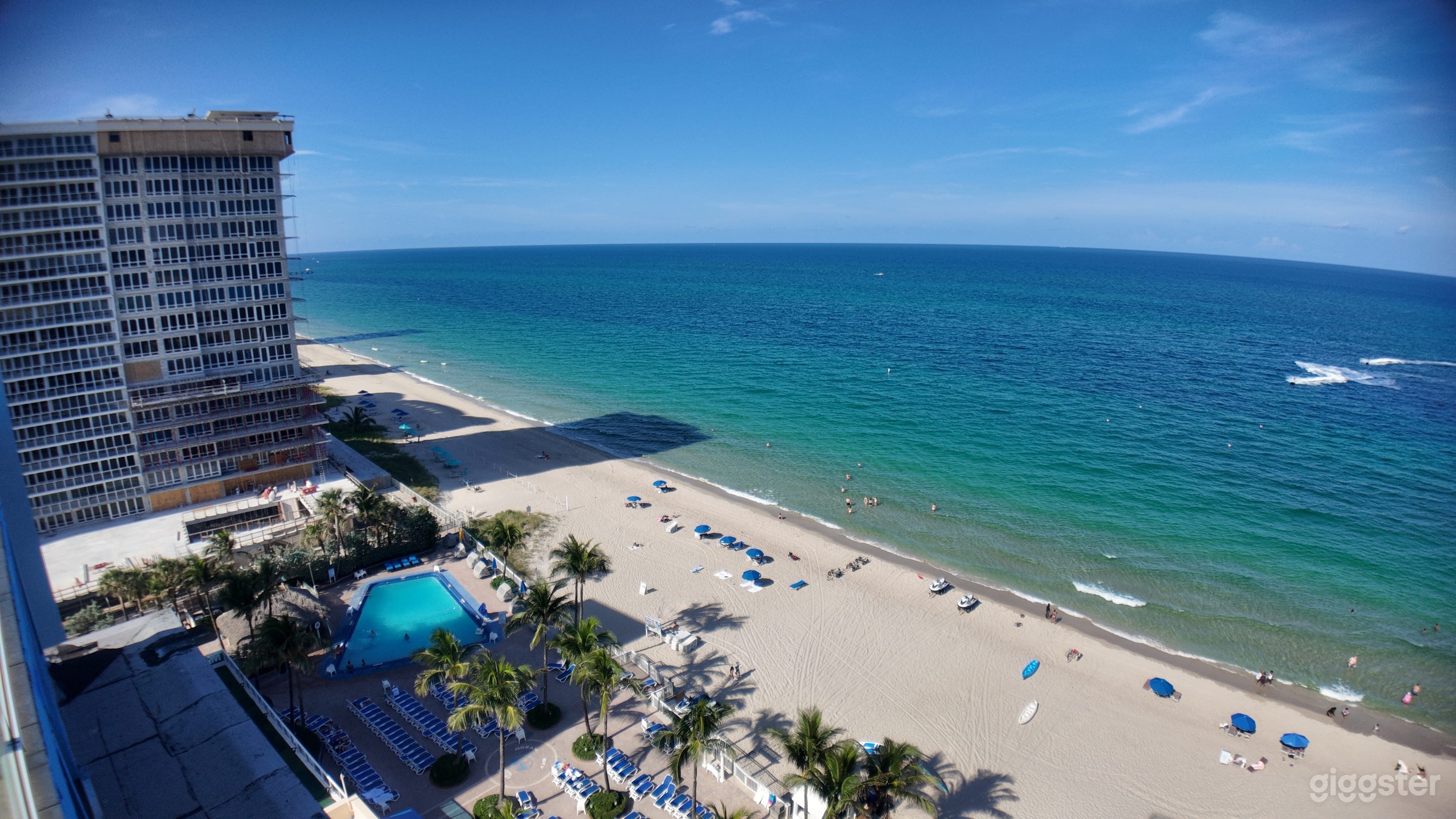 View from penthouse balcony