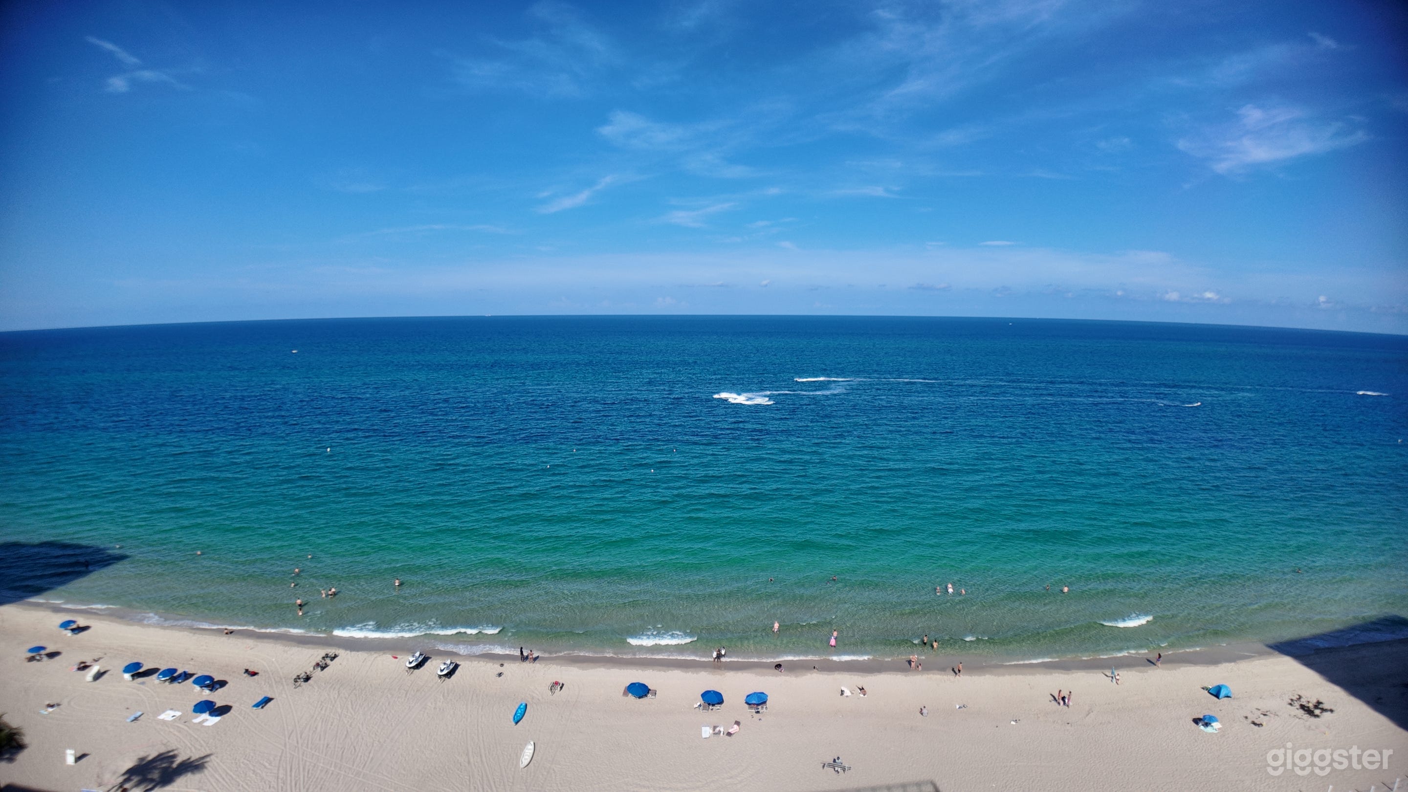 View from penthouse balcony