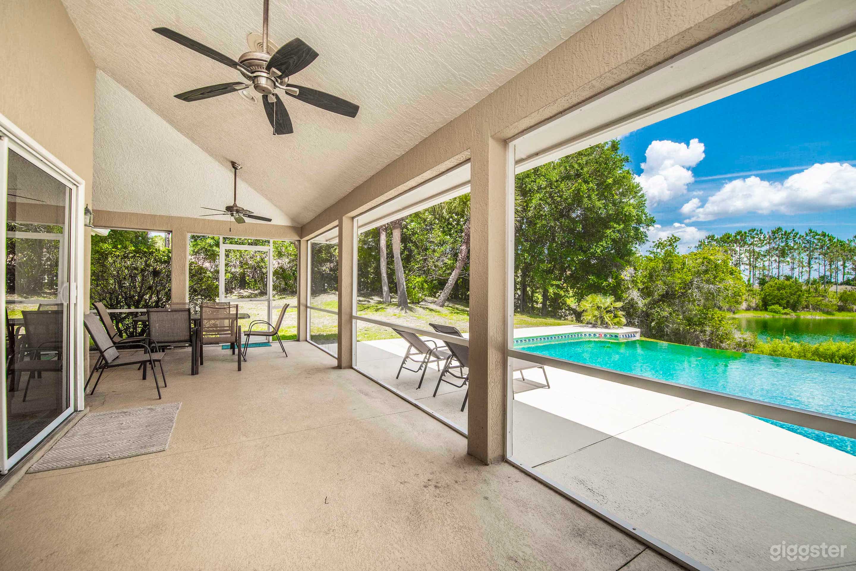 Rectangular Pool & Spa with Golf Views Photo 4