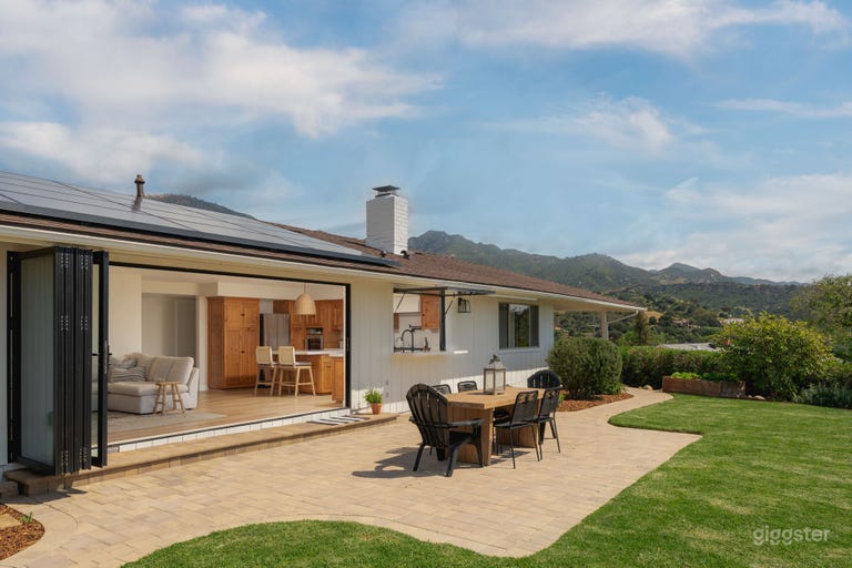  Maison ranch californienne avec vue sur l'océan et la montagne 