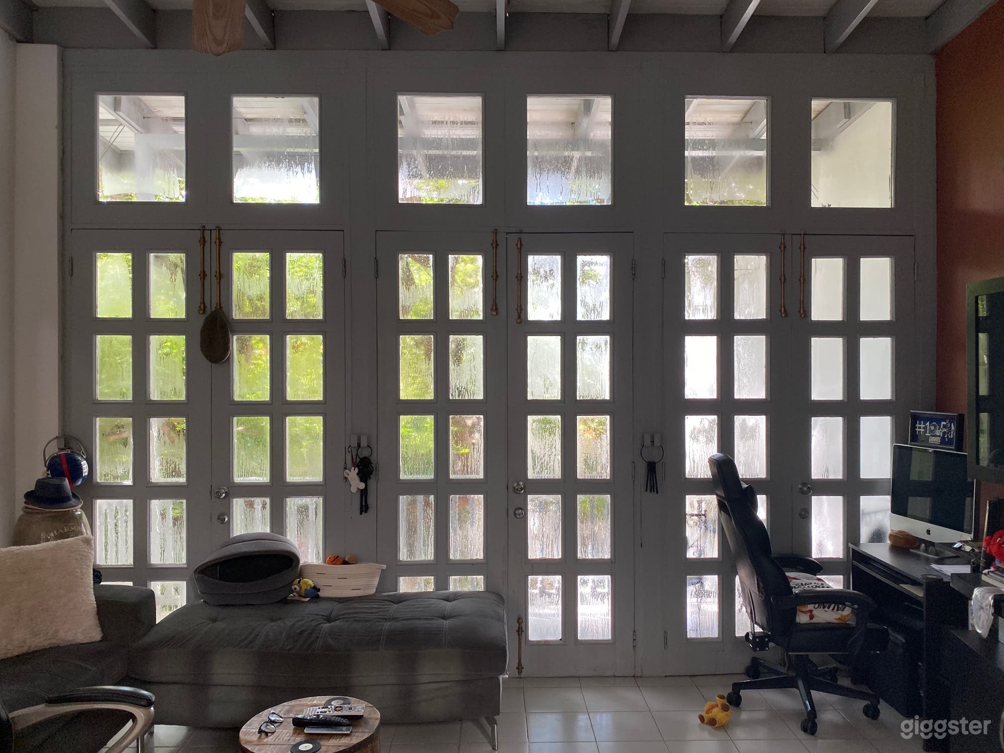 Family room balcony doors