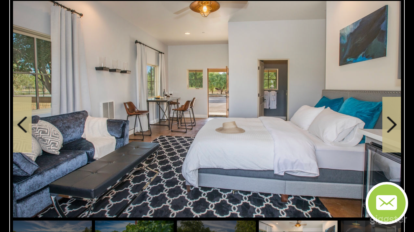 Modern studio guest house interior