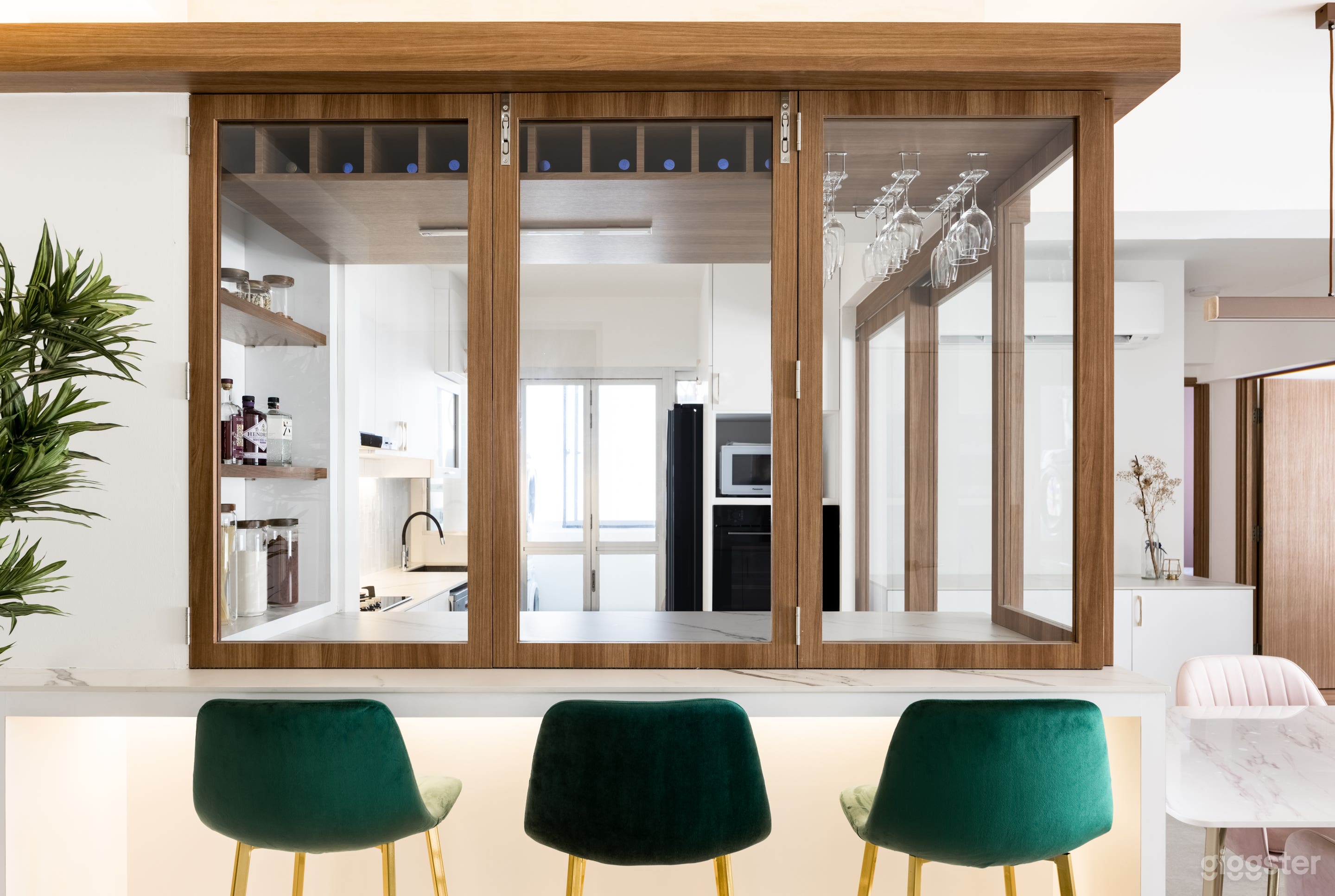 Hygge-styled, w kitchen island bar Photo 3