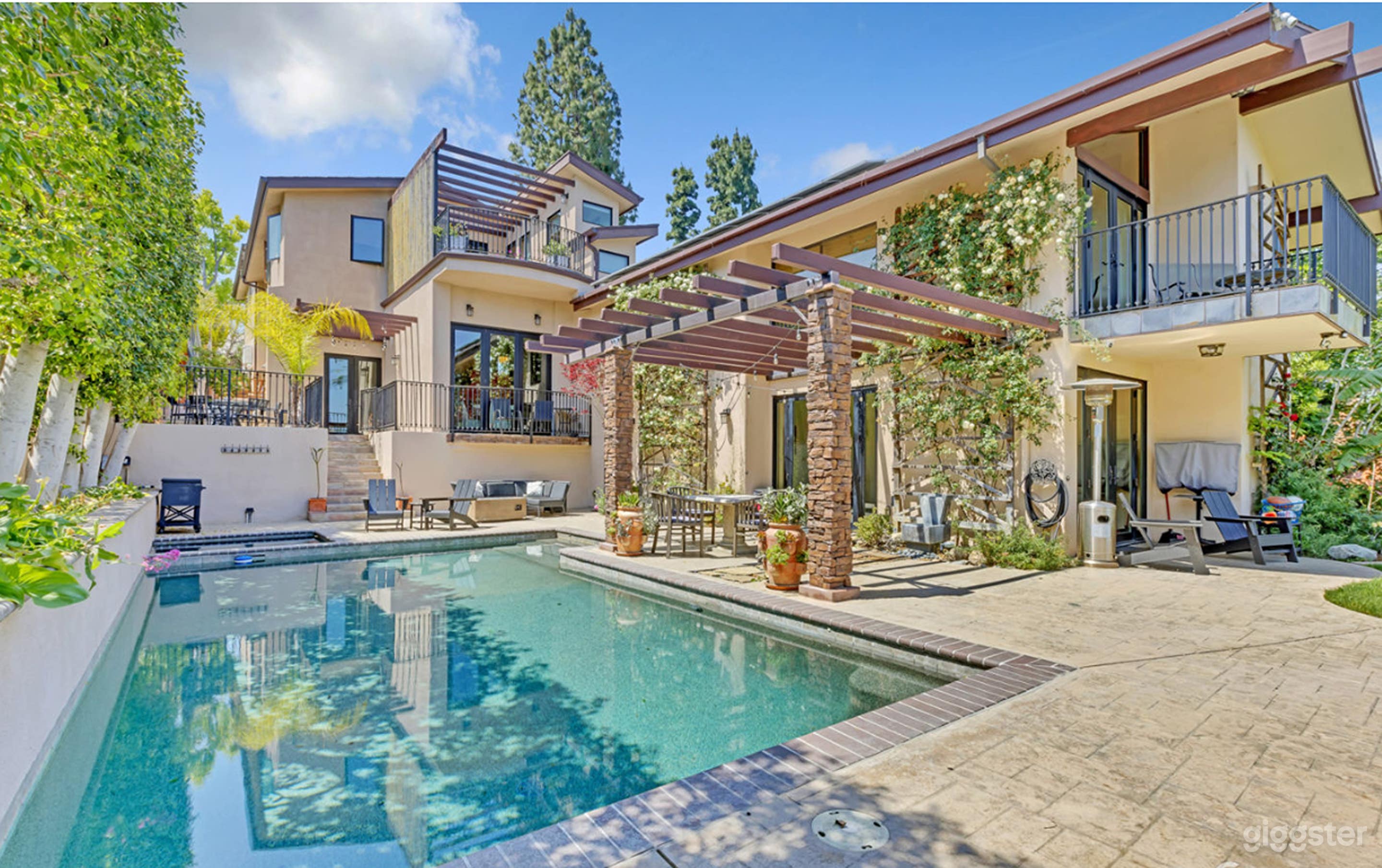  California Tuscan Villa Pool Photo 2