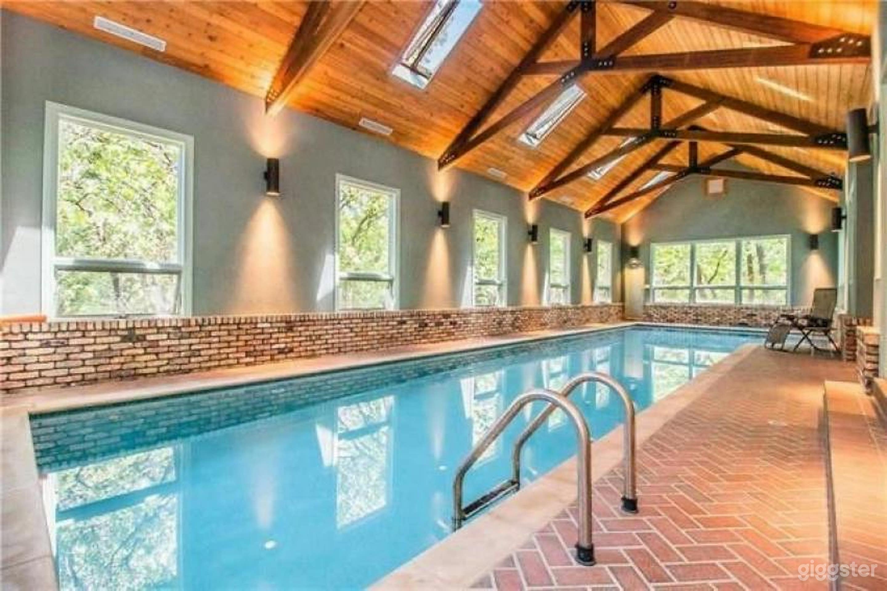 Beautiful Custom Indoor Pool House Photo 3