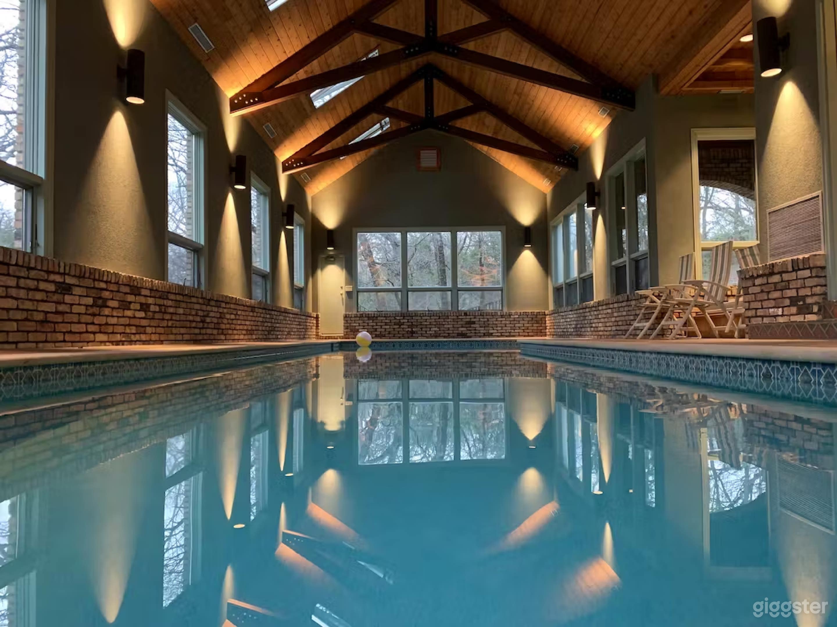 Beautiful Custom Indoor Pool House Photo 4