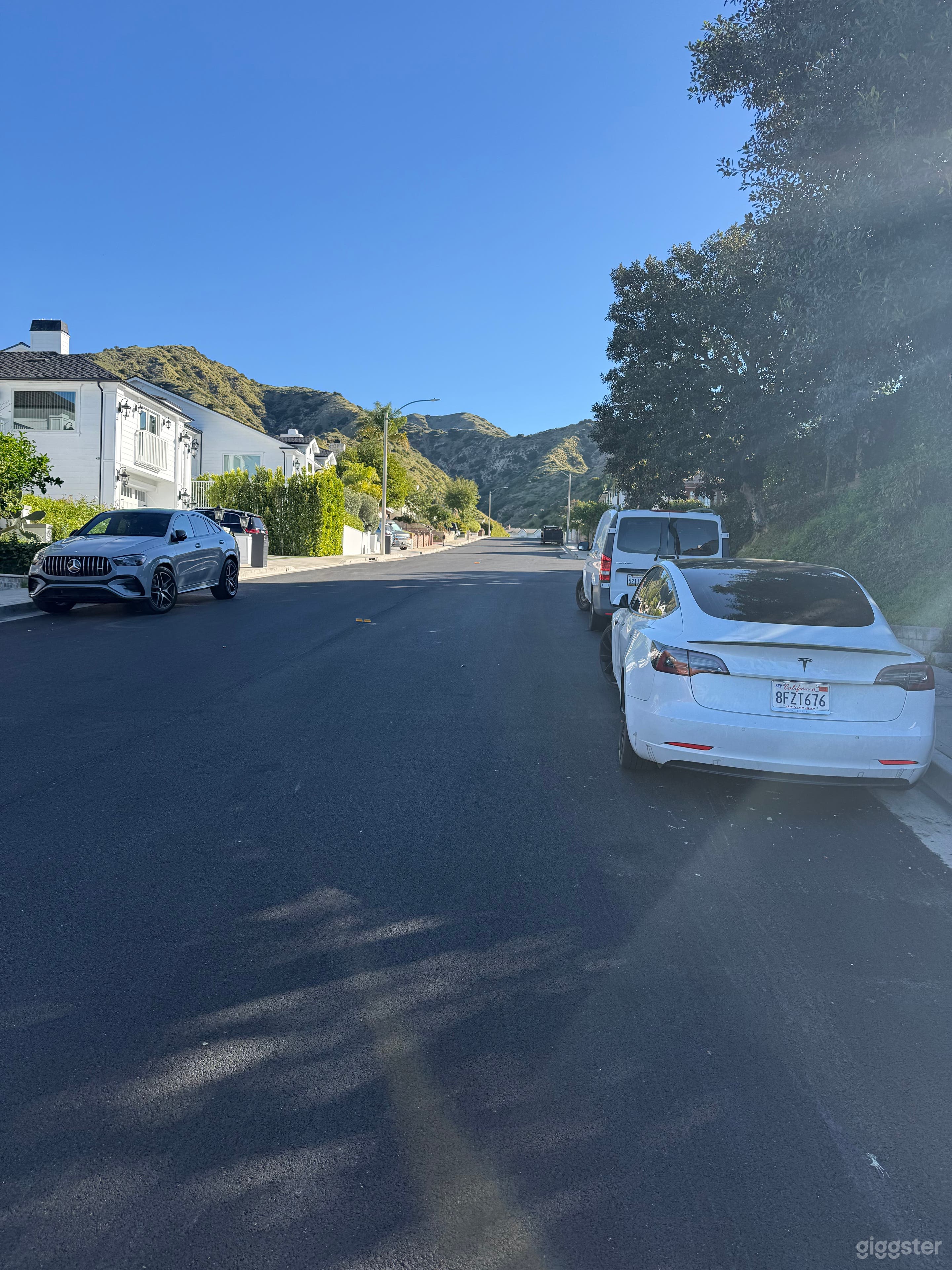 wide street with plenty of parking spaces