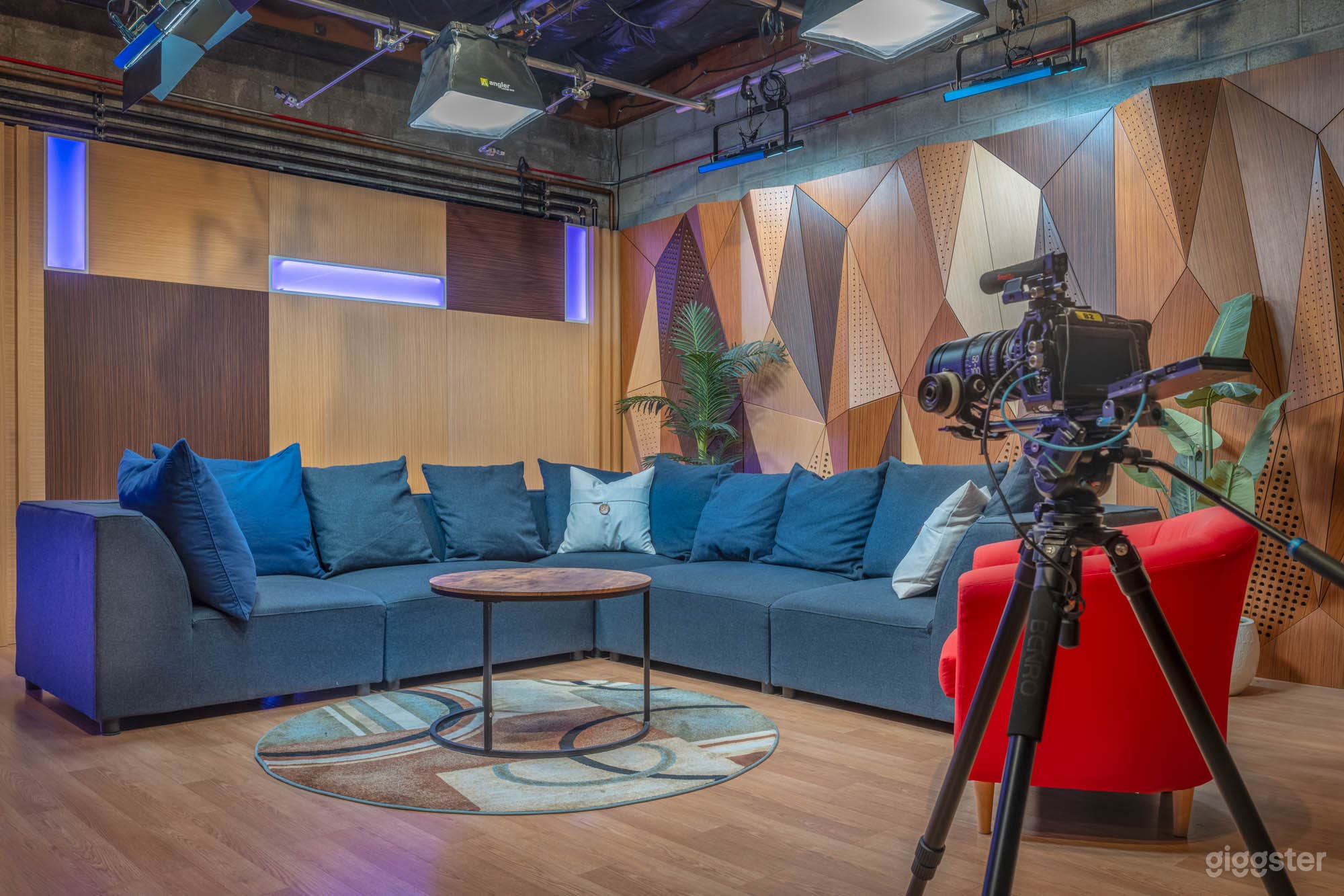 Mezzanine Podcasting w/ Modular Sofa &amp; Chair