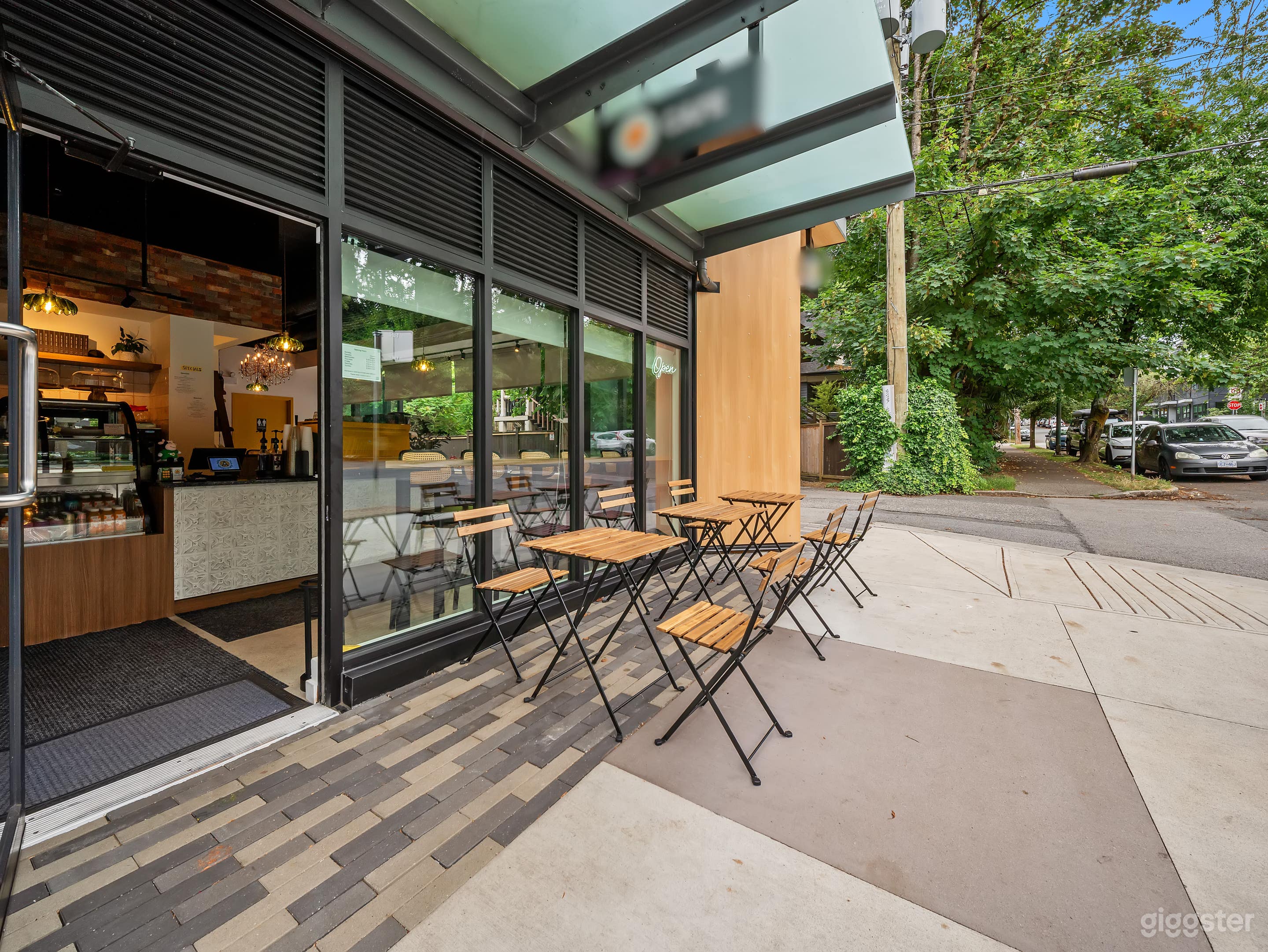 Modern Corner Café with Exposed Brick & Patio Photo 4
