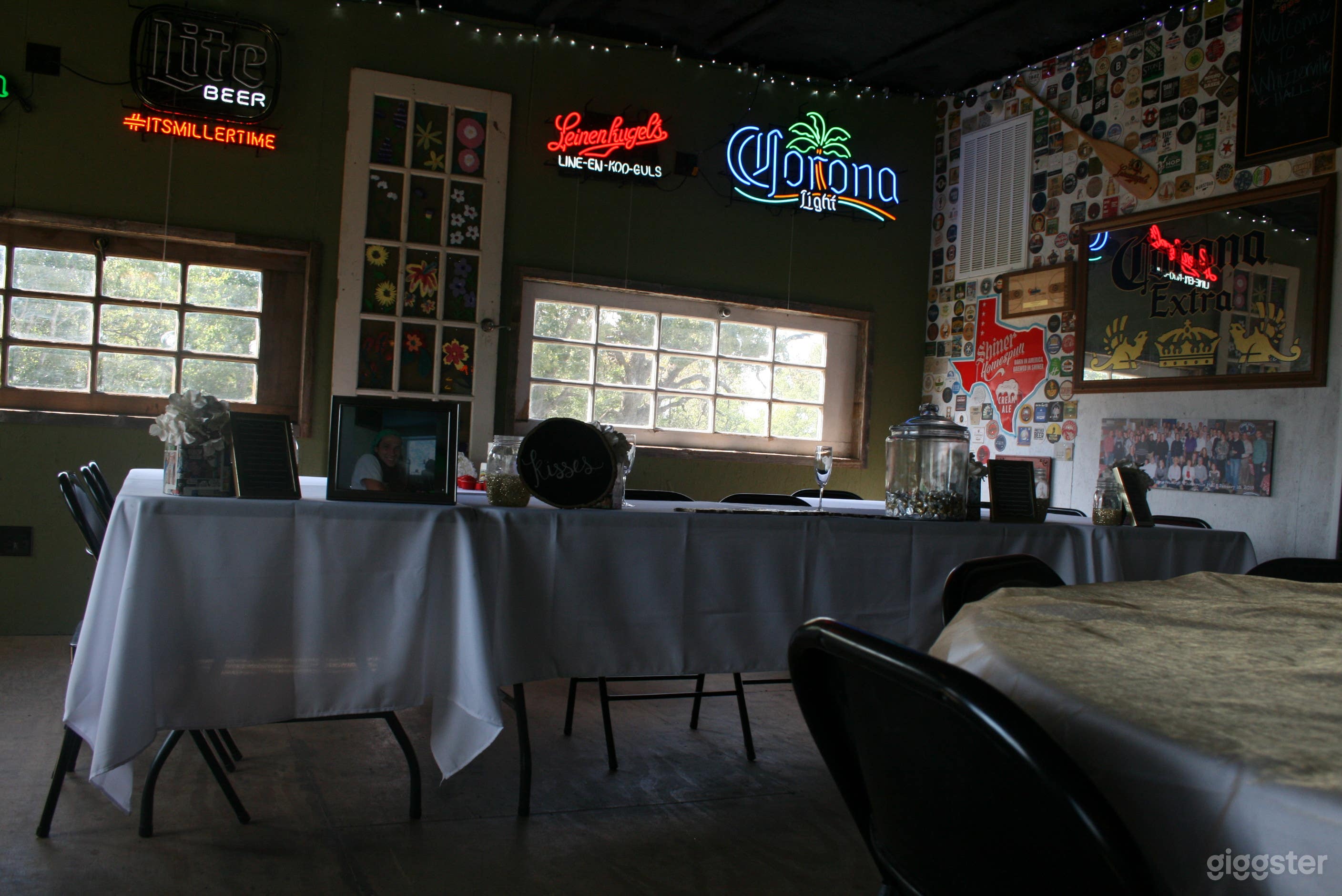 This is in the expansion of the main building (notice the old doors for windows)