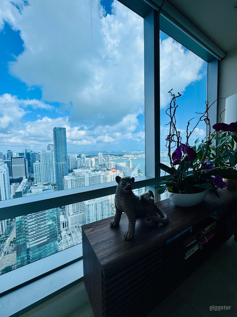  SUPER high floor in Brickell. City + Bay views.  
