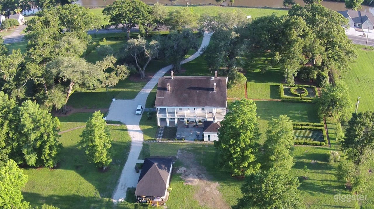 Aerial view of 7+ acres