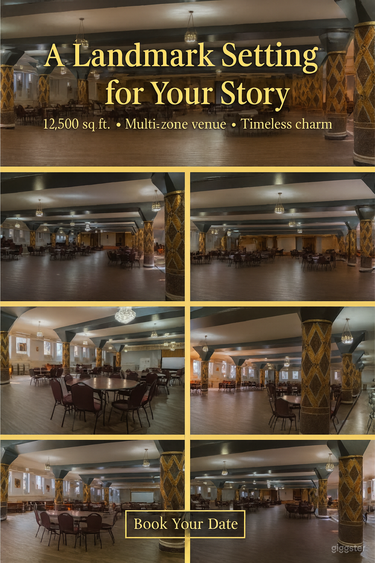  NYC Landmark Ballroom – Film, Stage, and Hold. 