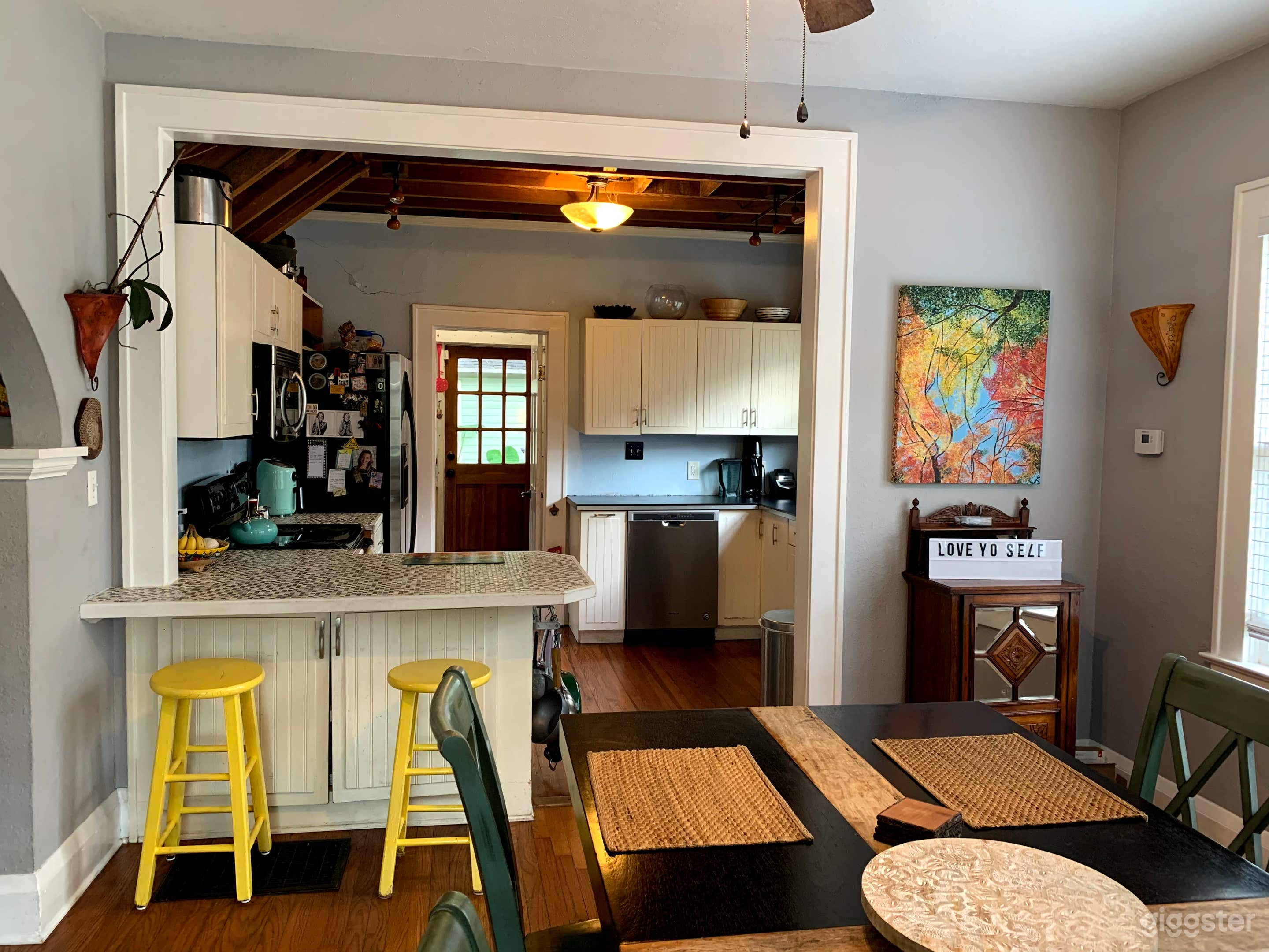 Kitchen from dining room