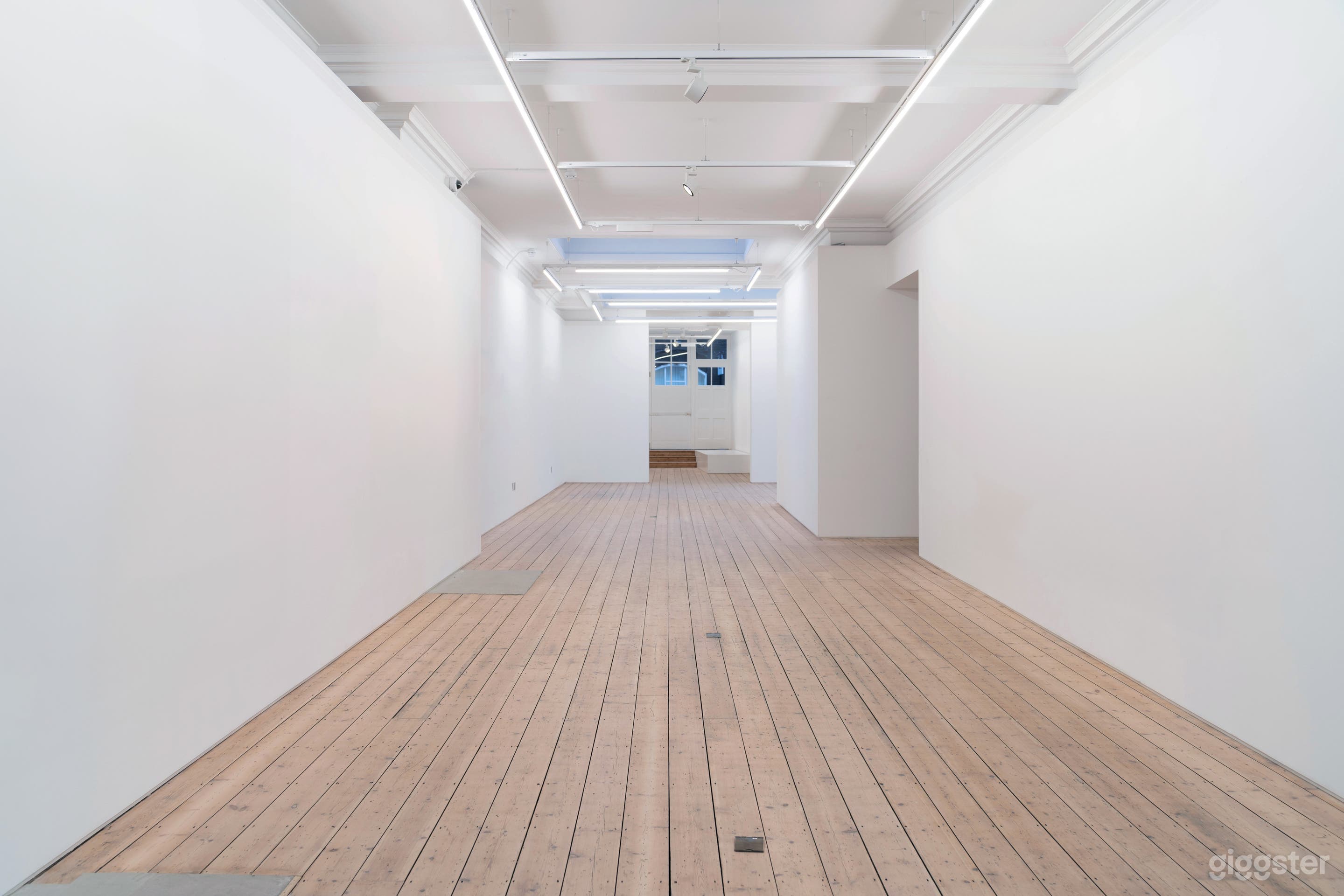 Ground Floor Open Plan (Looking out through the back door that opens to a mews)
