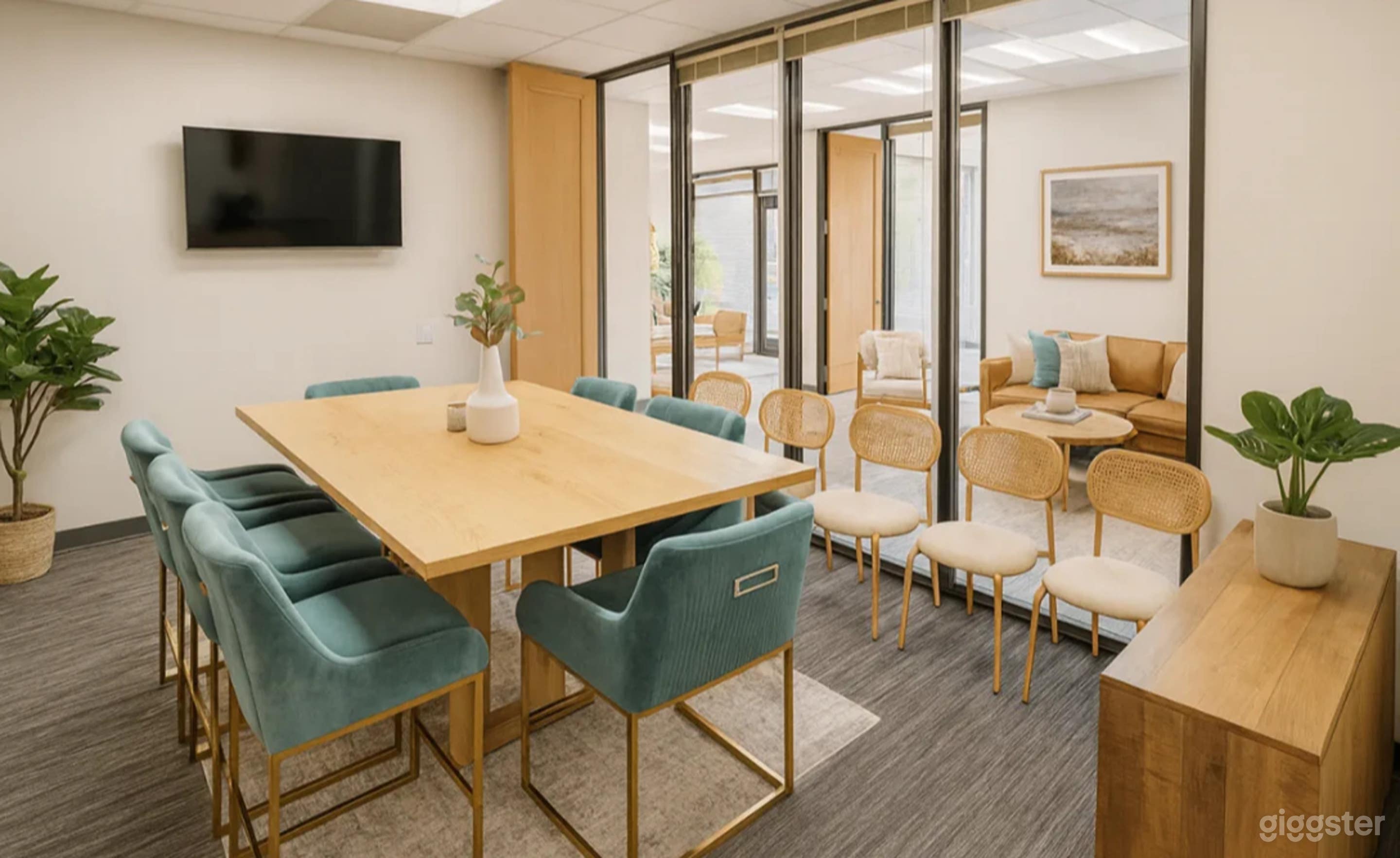 Airy Coastal Workspace in Carlsbad with Warm Natural Light Photo 1