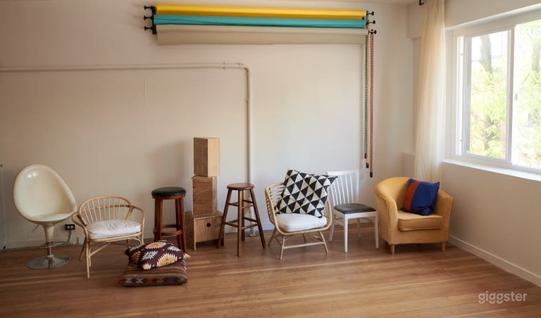  We have many funky chairs throughout the studio. If want a specifc one let us know so its not wandered in to the other studio for their shoot. 