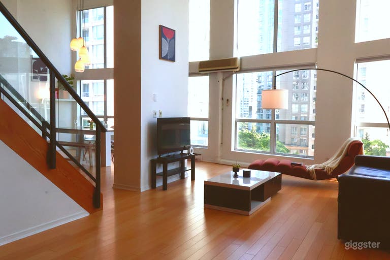  Lussuoso loft raro con 2 camere nel centro di Vancouver 