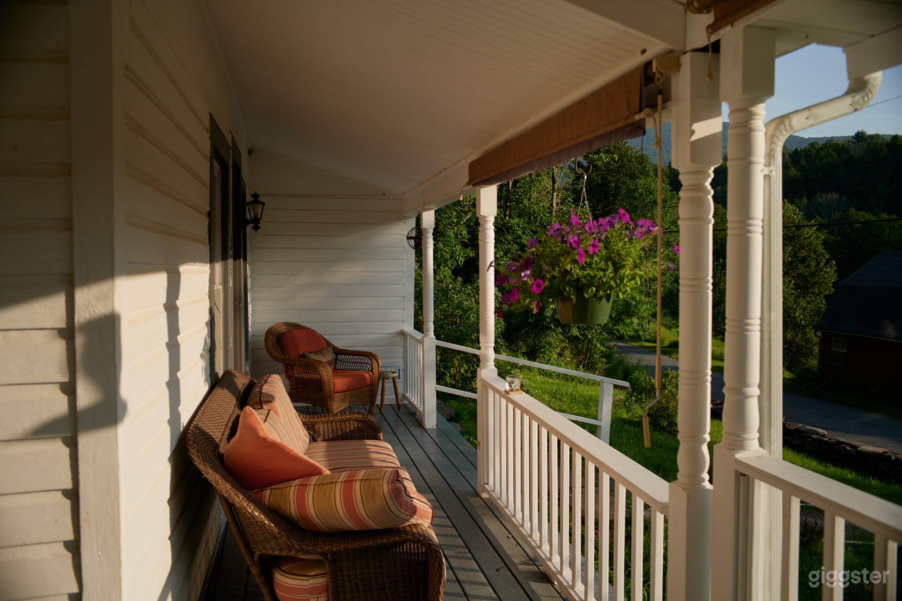 The main house porch.