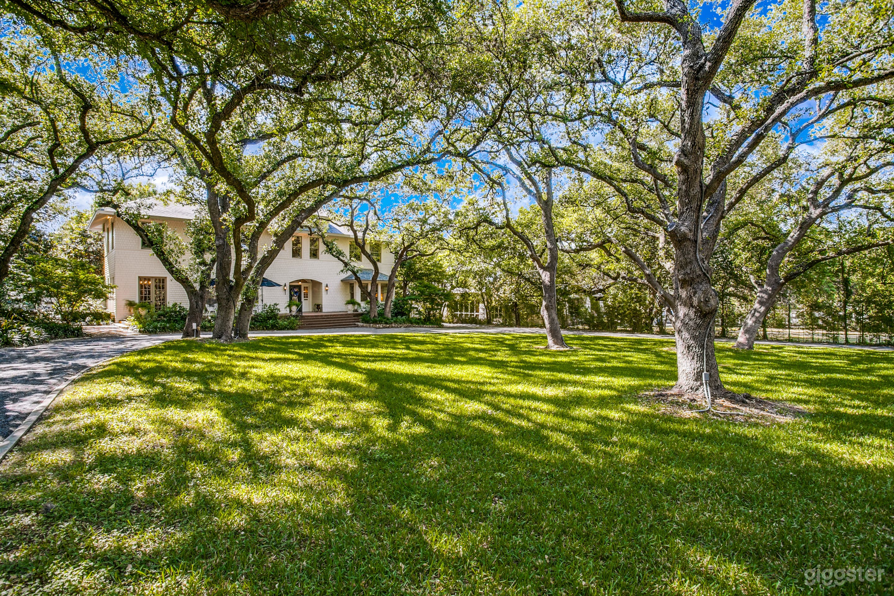 Main house and oaks circa 1915 