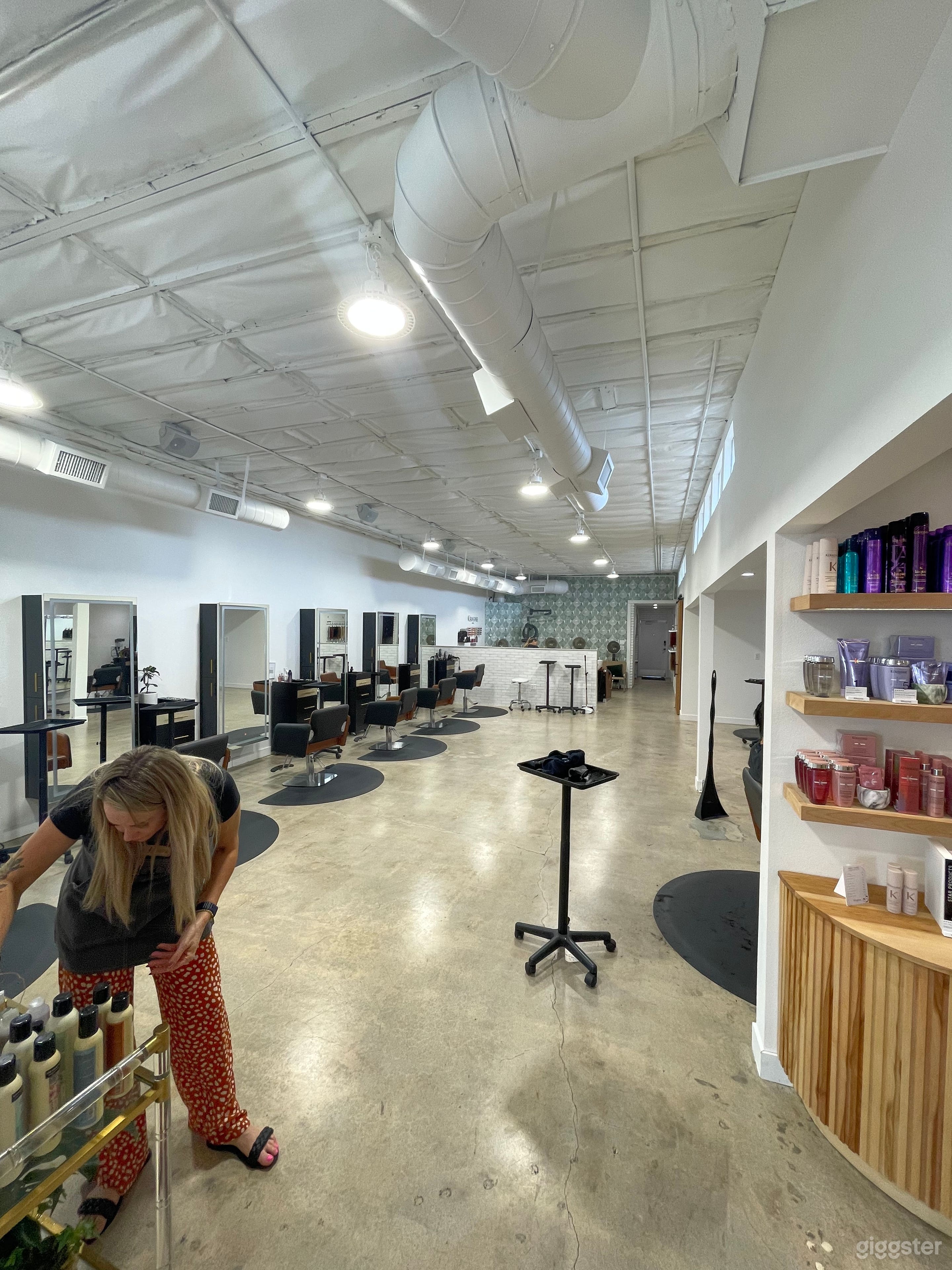 View from front to back