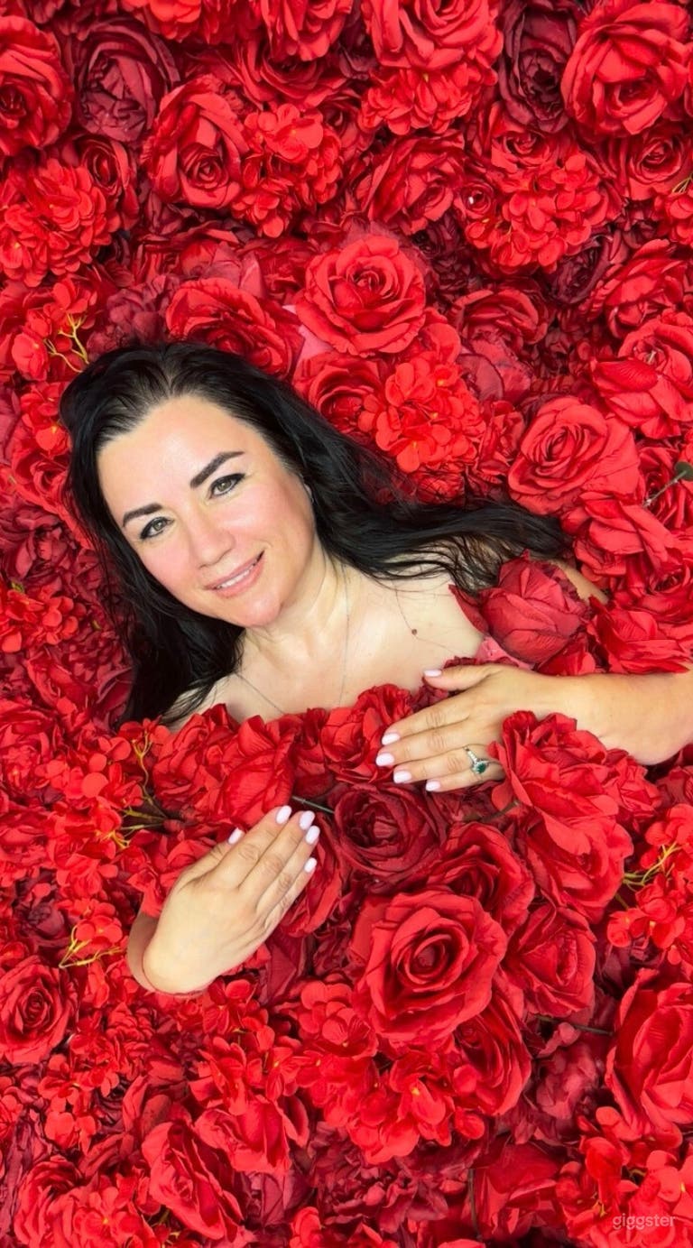 Pink Content House: Pool, Glass Dome, Rose Wall for Shoots 