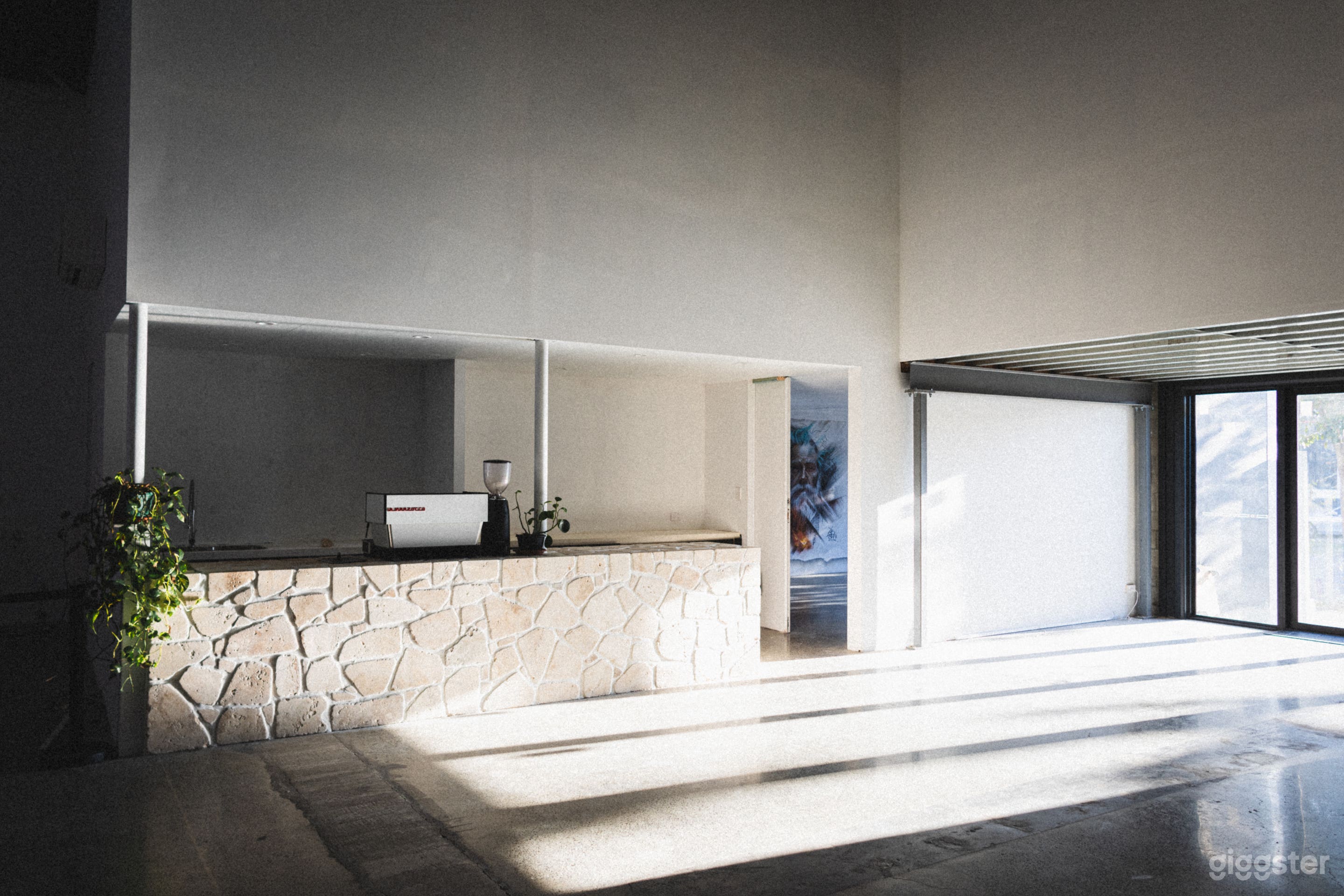 Cafe/ Bar area with stone work
