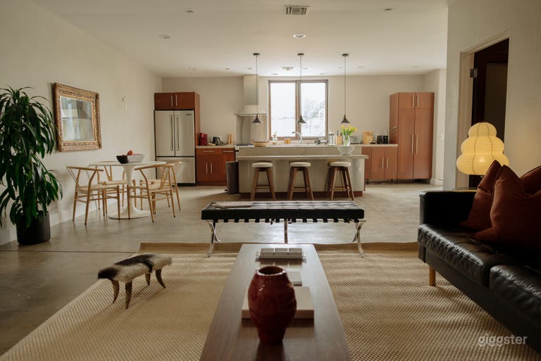  Designer Loft — Bright, Airy, Mid-Century Modern 