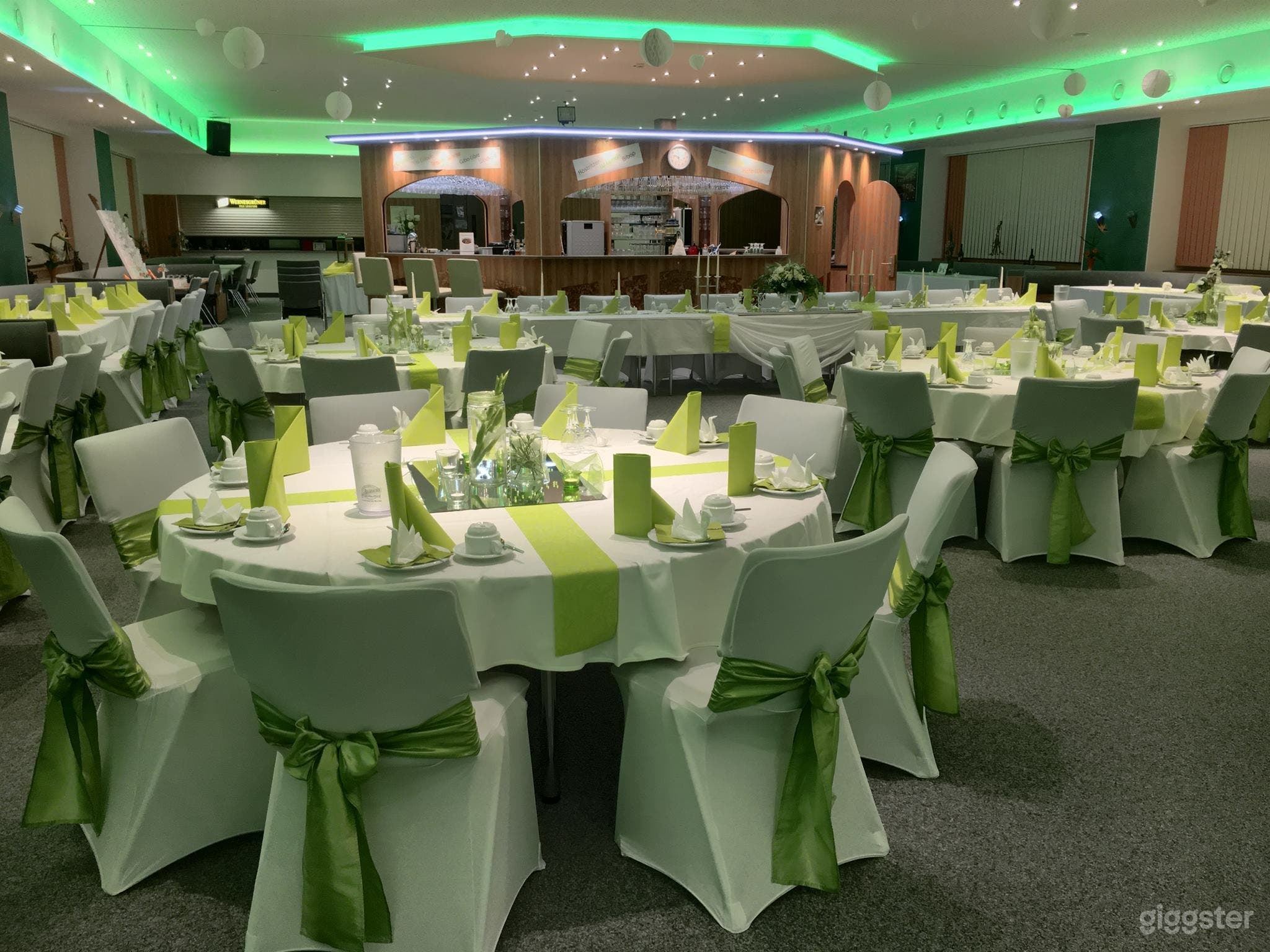 Hochzeit grün in der Mittel-BAR